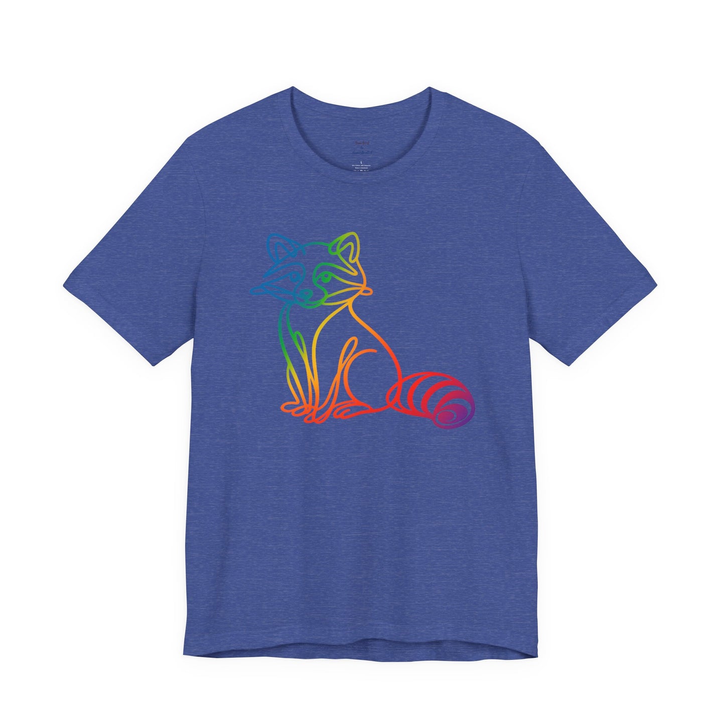 Raccoon Tee — Minimal Line Raccoon Scenic Graphic T-Shirt