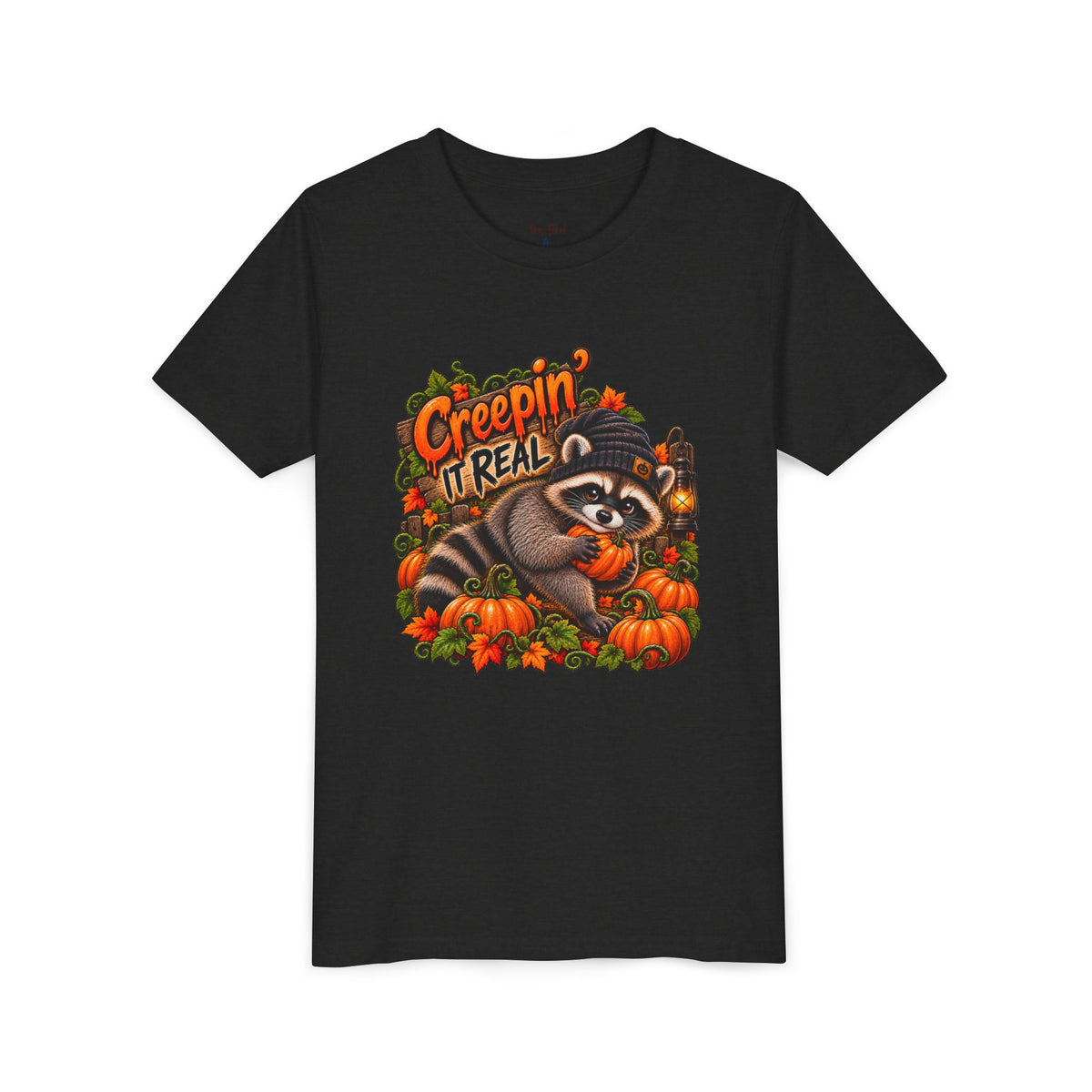 Creepin' Coon Youth Tee — Raccoon Kids Tshirt