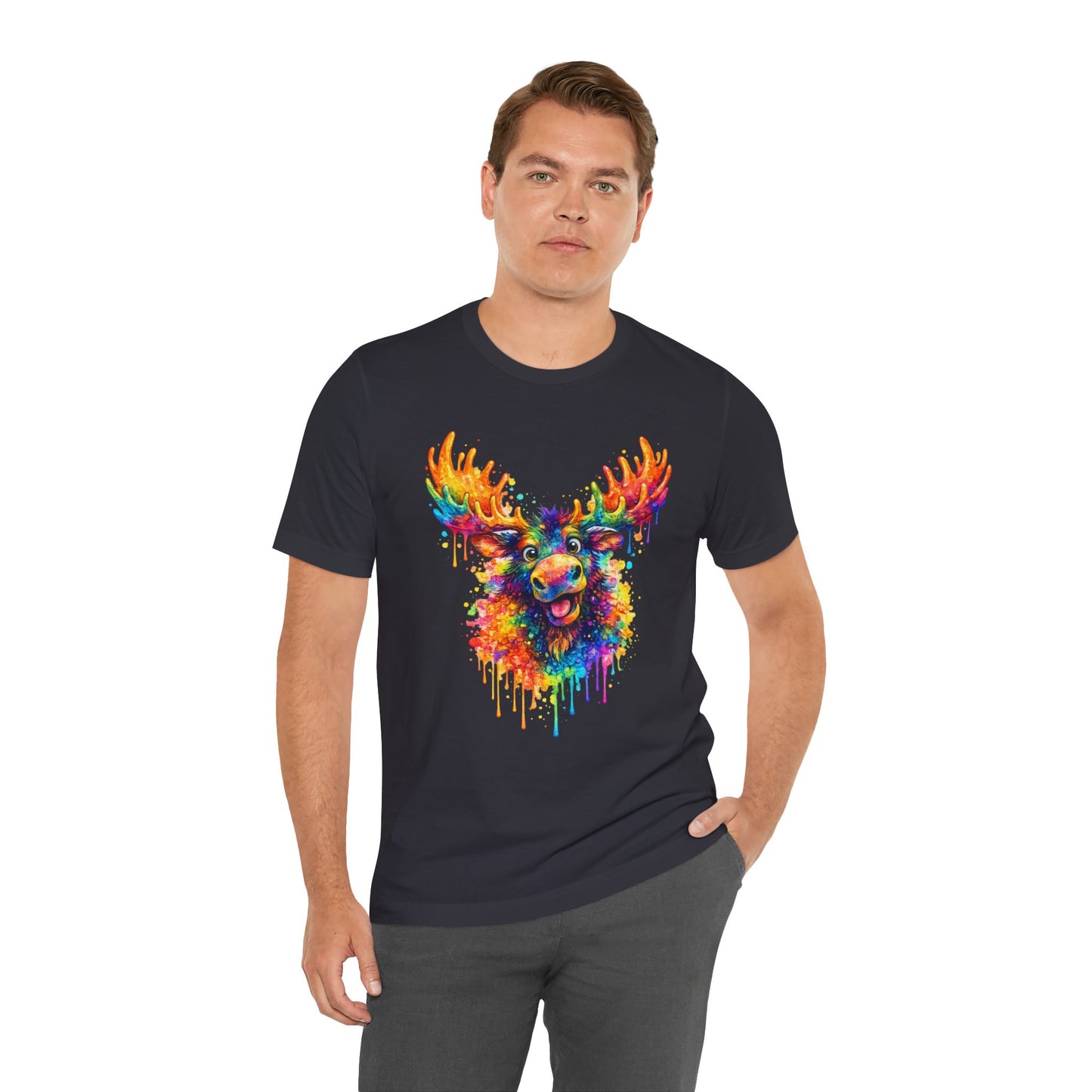 Watercolor Wildlife Moose T-Shirt
