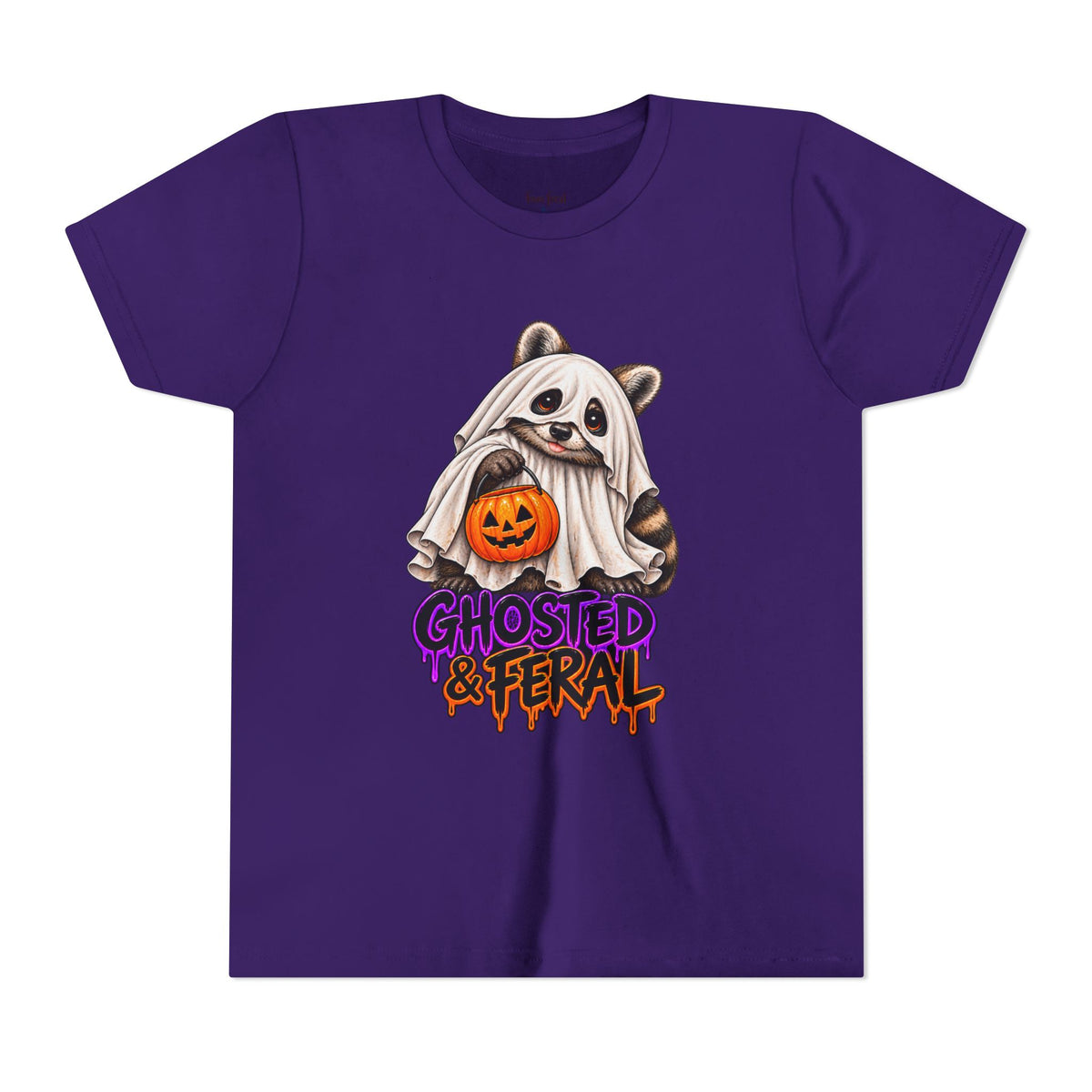 Ghosted Youth Tee — Raccoon Kids Tshirt