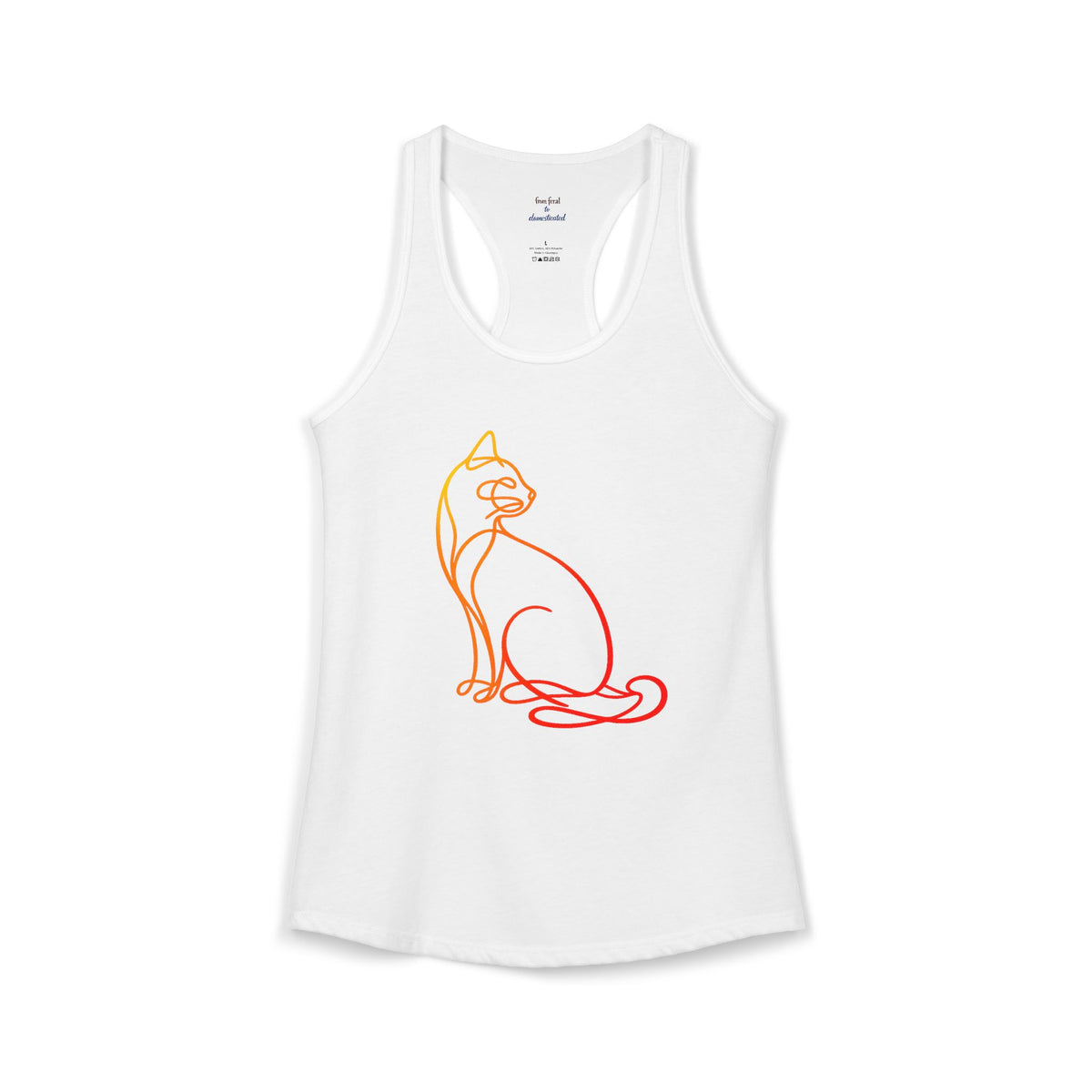 Sunrise Cat Racerback Tank