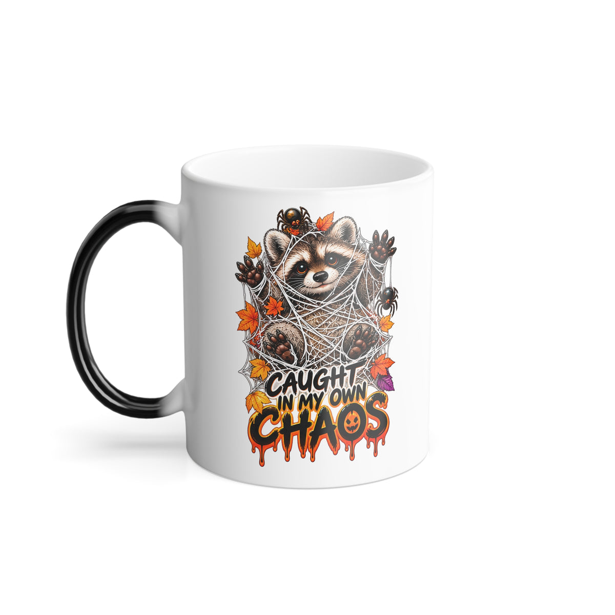 Caught Raccoon Color-Changing Mug  11 oz