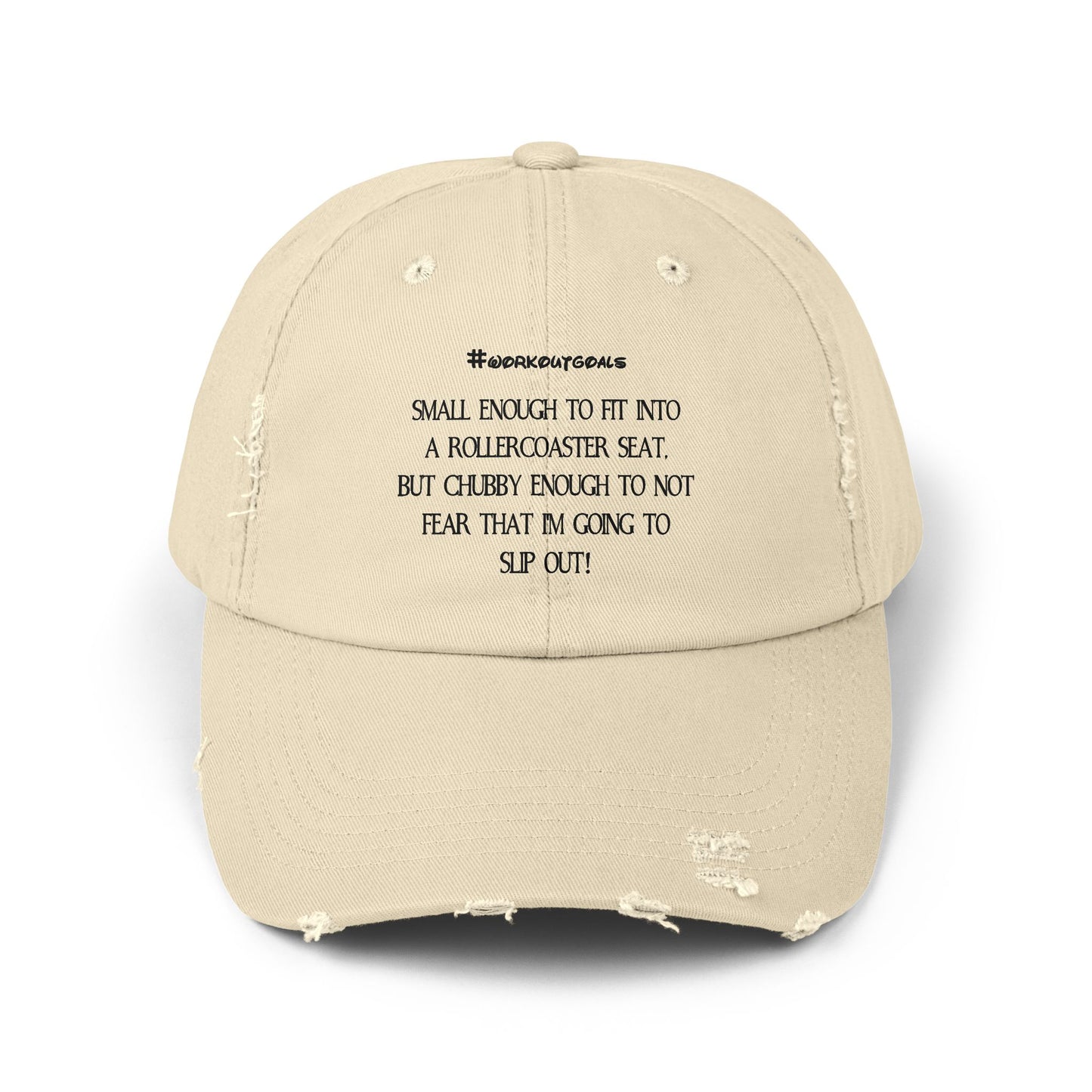 "Workout Goals" Distressed Cap —  Funny Truth Hat