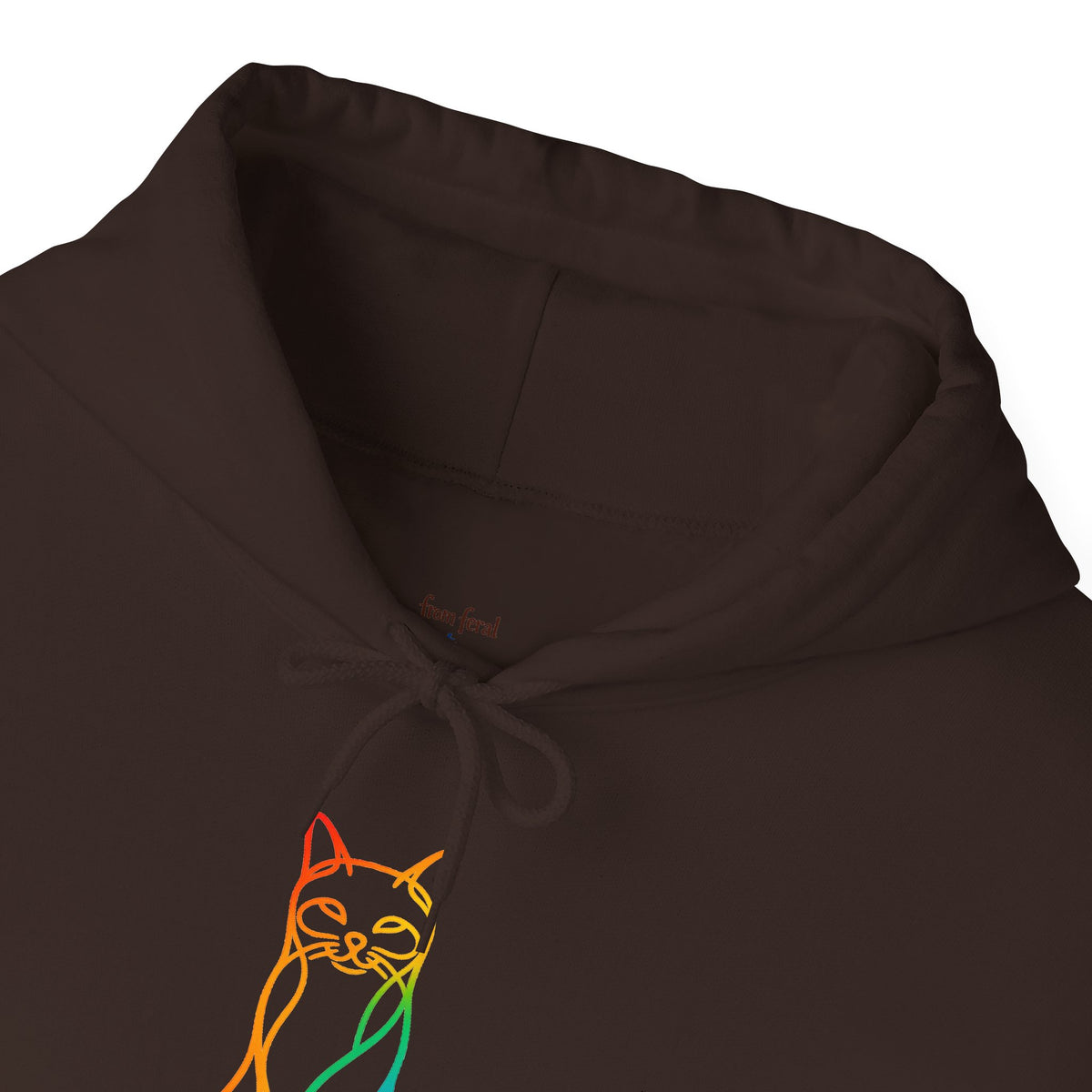 Rainbow Cat Hooded Sweatshirt