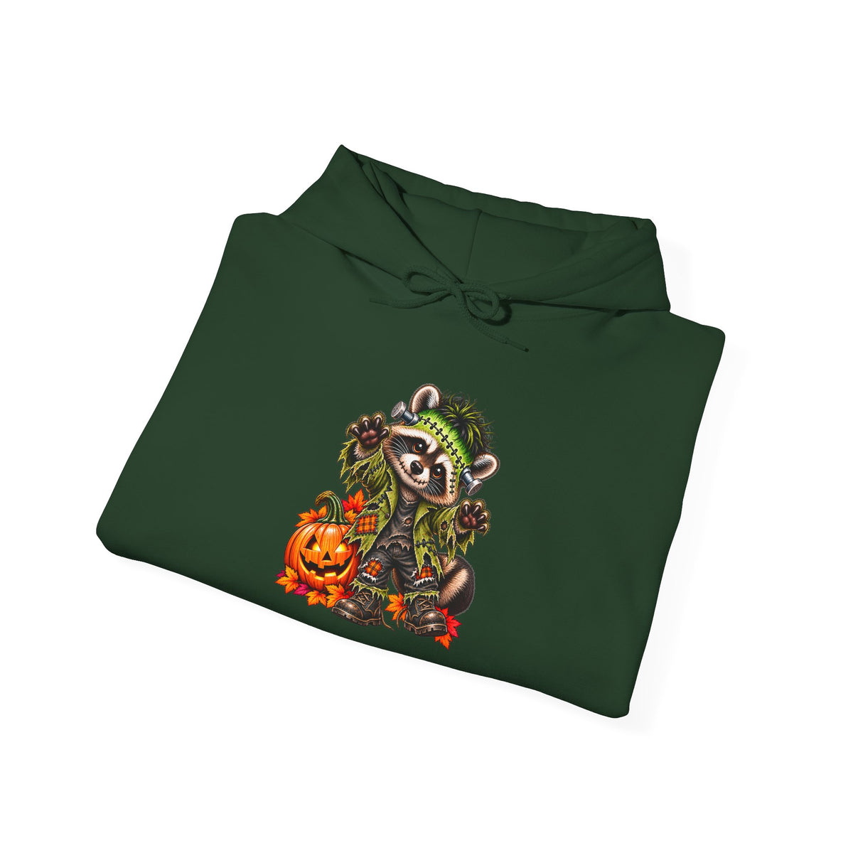 Frankenstein Raccoon Halloween Hooded Sweatshirt