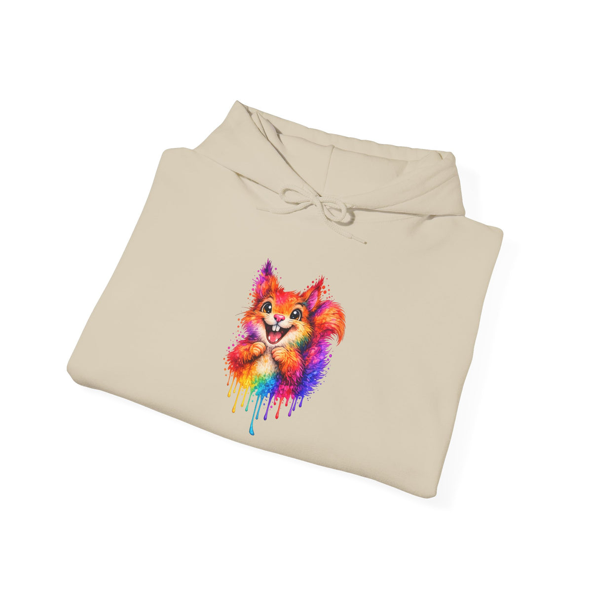 Watercolor Squirrel Hooded Sweatshirt
