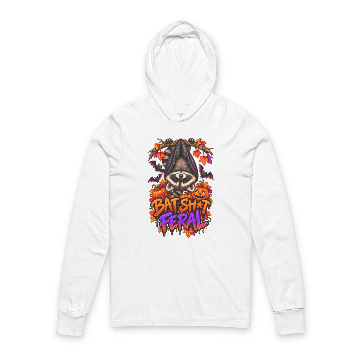 Batty Raccoon Hooded Long Sleeve Tee