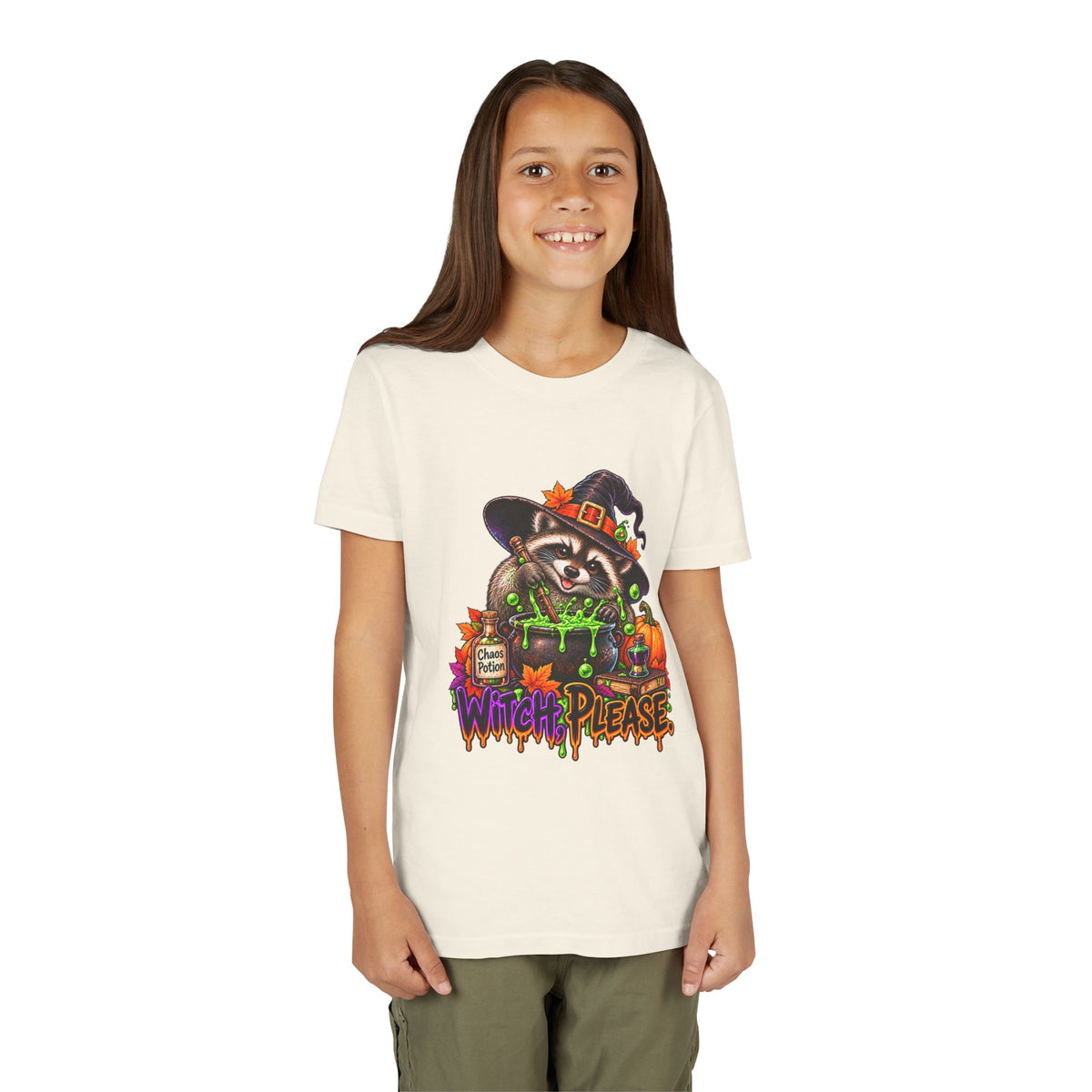 Witch, Please. Youth Tee — Raccoon Kids Tshirt