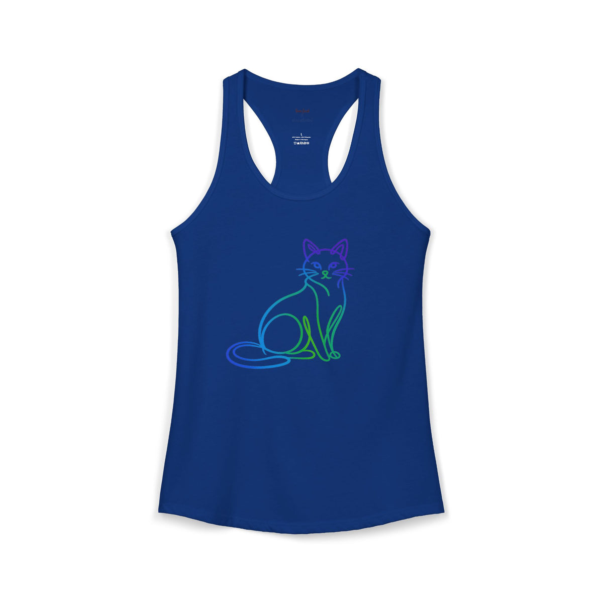 Northern Lights Cat Racerback Tank