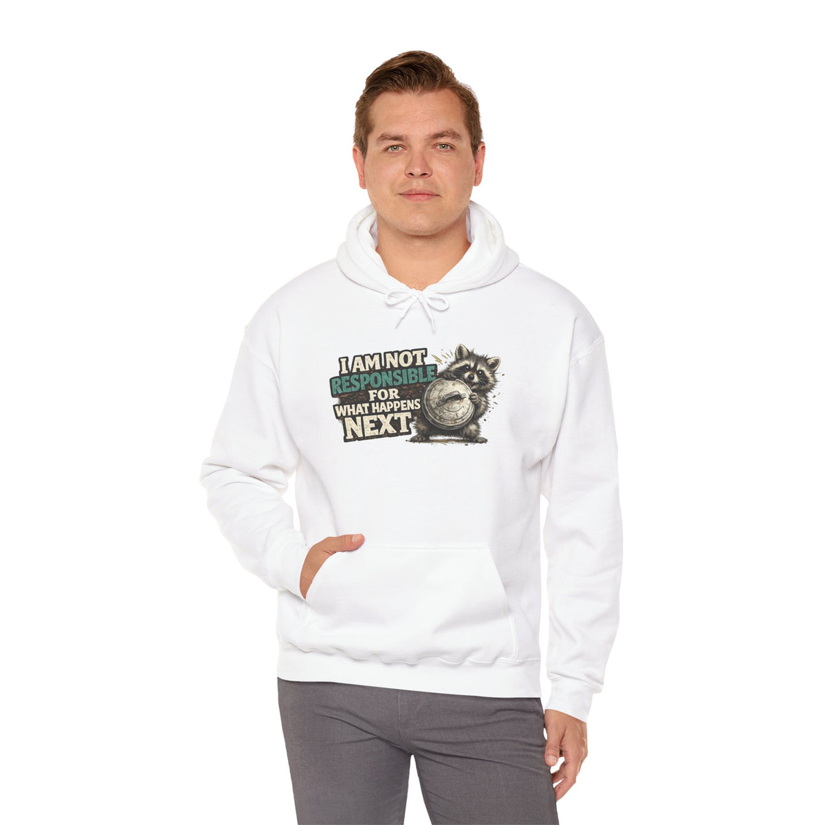 Not Responsible Raccoon Hooded Sweatshirt