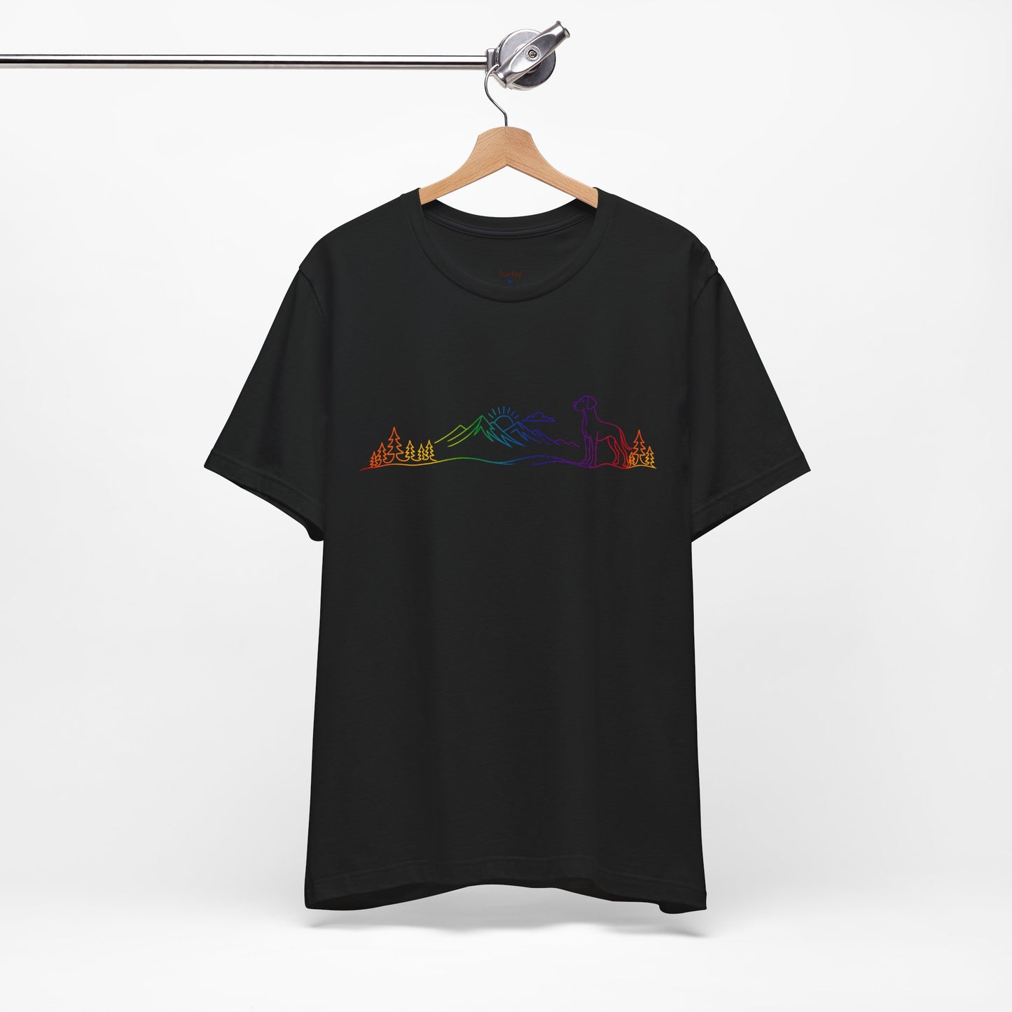 Natural- Eared Great Dane Wild Lines T-Shirt
