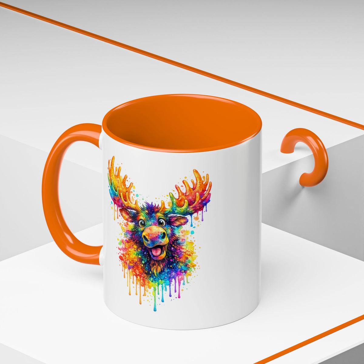 Watercolor Moose Coffee Mug  (11/15oz)