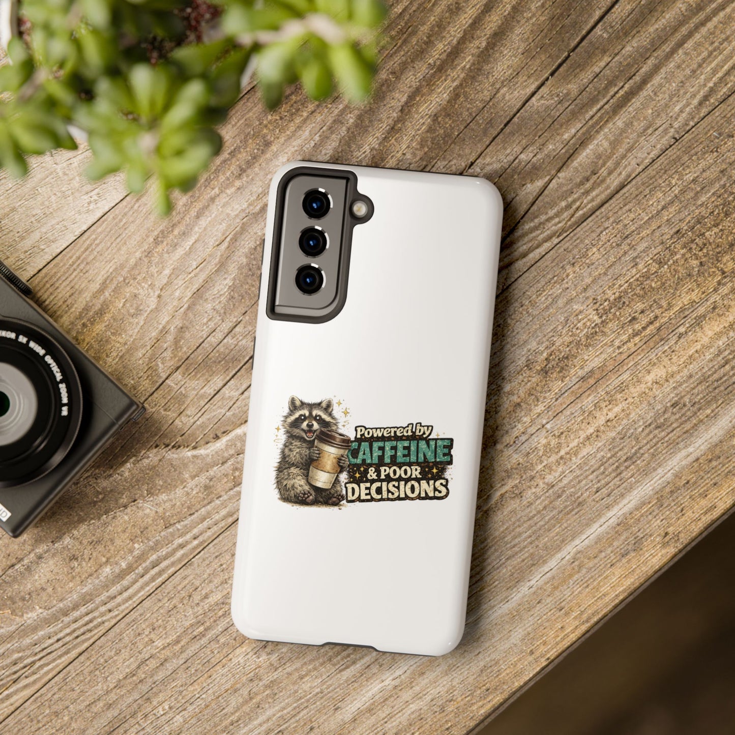 Poor Decisions Raccoon Phone Case — Tough & Cute Protective Phone Cover
