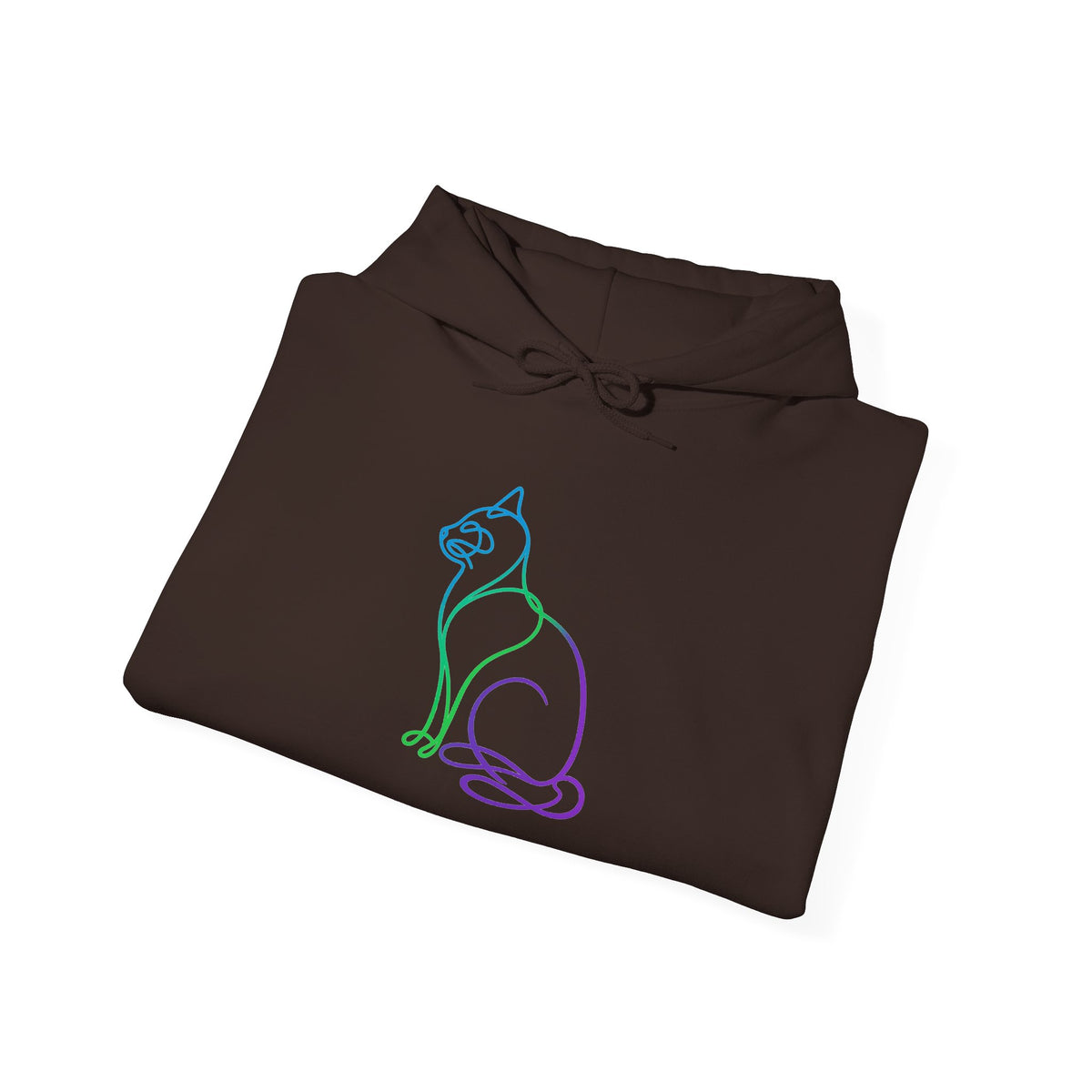 Northern Lights Cat Hooded Sweatshirt