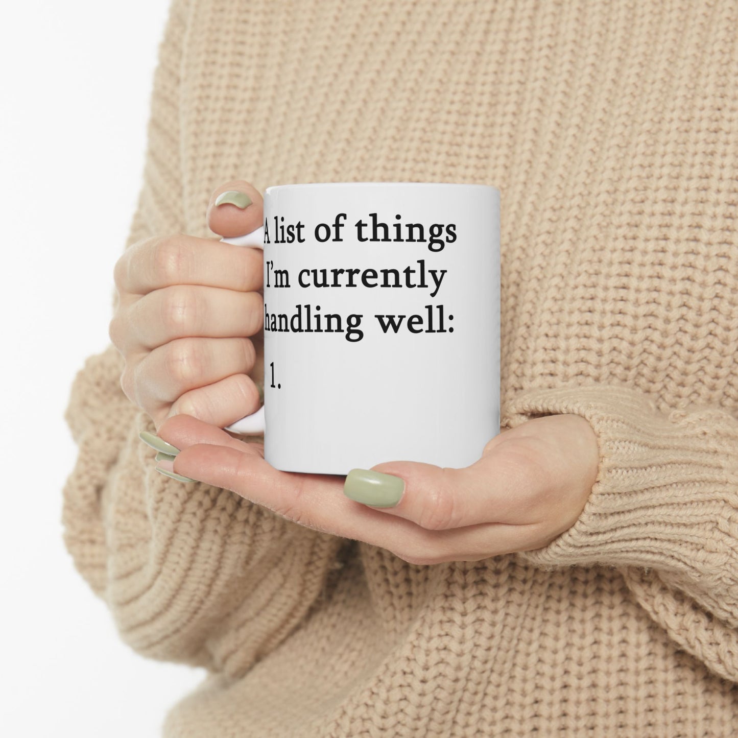 "A List" Ceramic Mug  (11oz & 15oz)