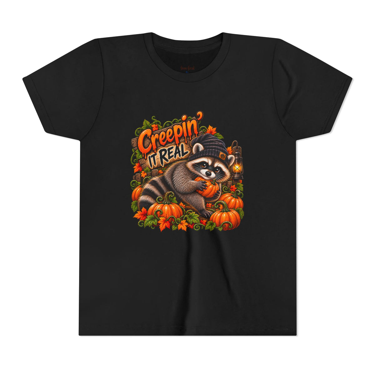 Creepin' Coon Youth Tee — Raccoon Kids Tshirt