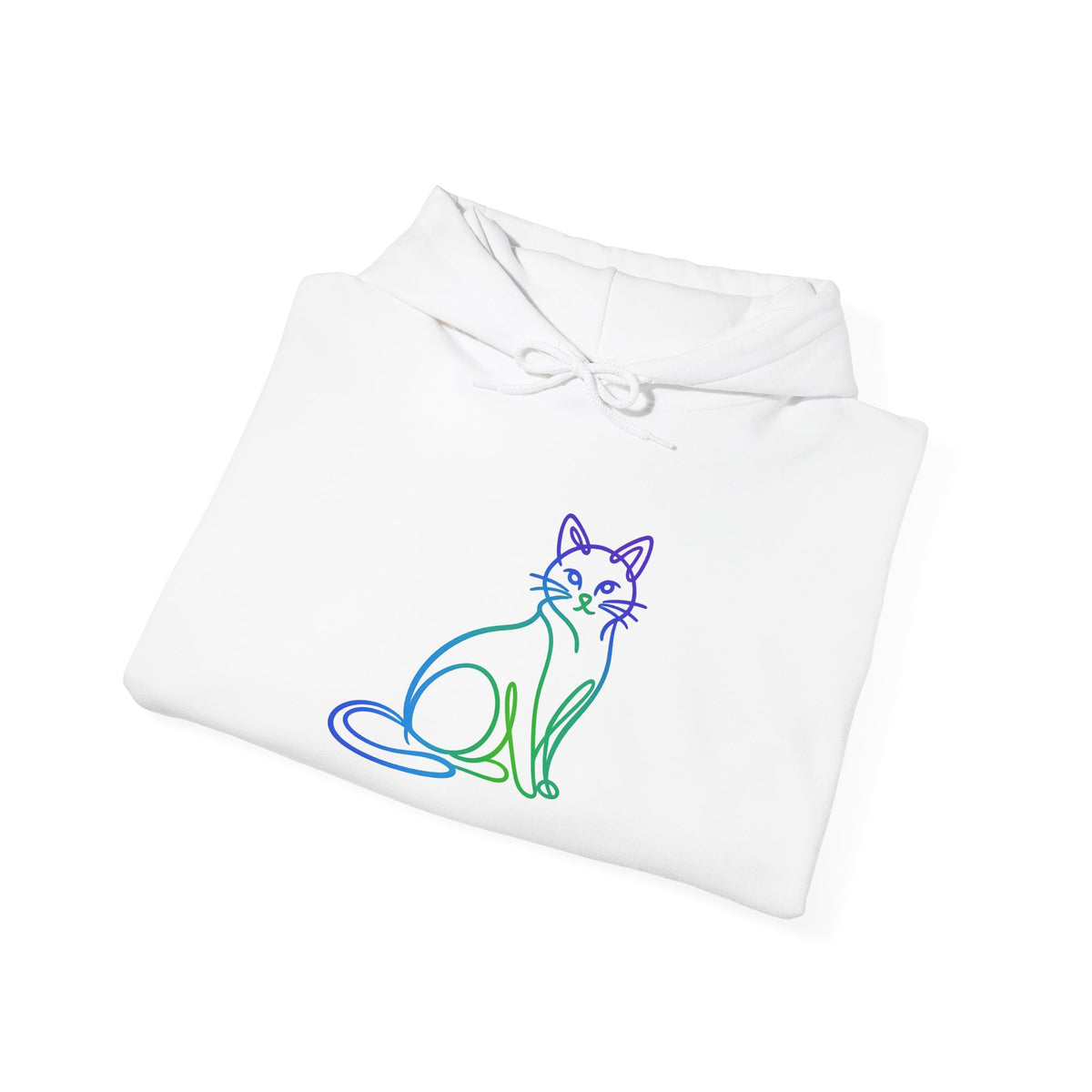 Northern Lights Cat Hooded Sweatshirt