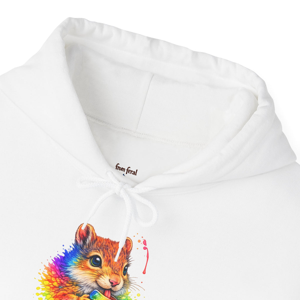 Watercolor Squirrel Hooded Sweatshirt