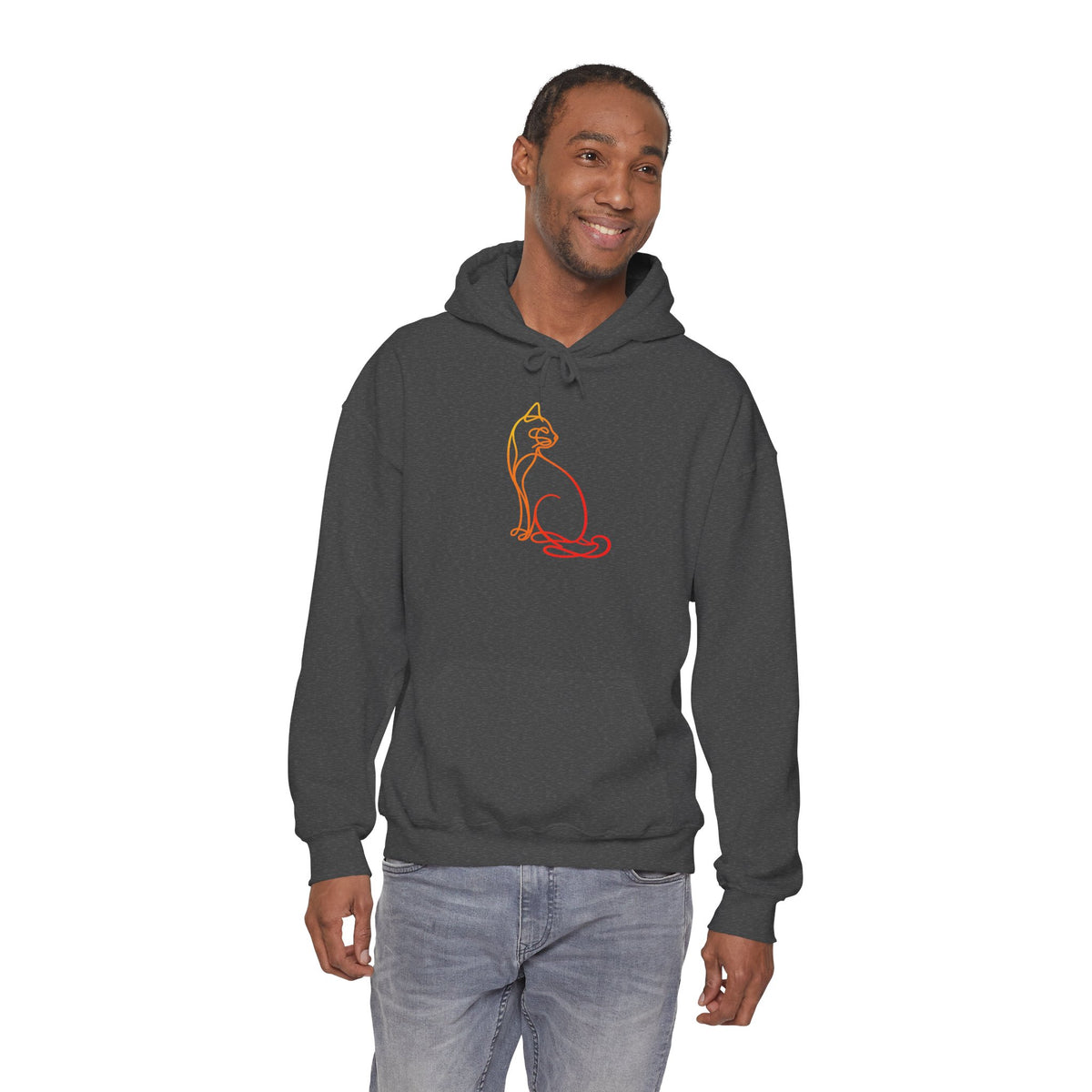 Sunrise Cat Hooded Sweatshirt