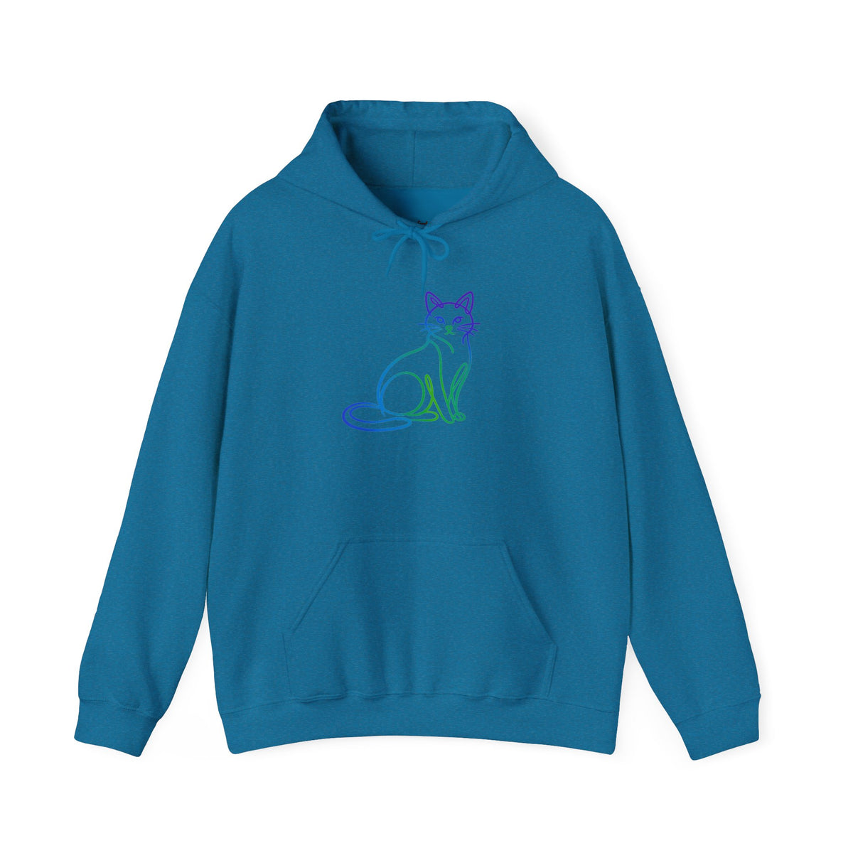 Northern Lights Cat Hooded Sweatshirt
