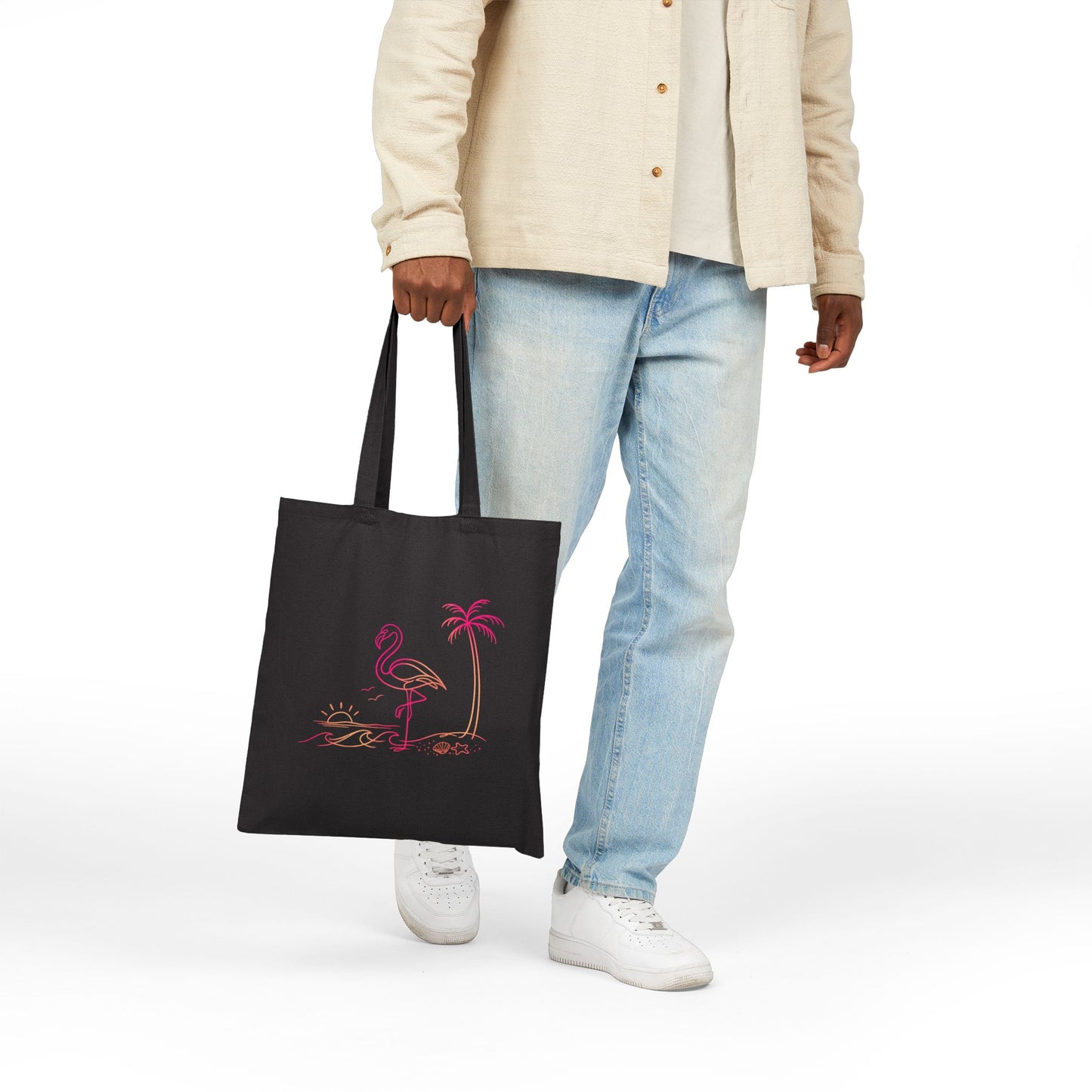 Flashy Flamingo Tote Bag