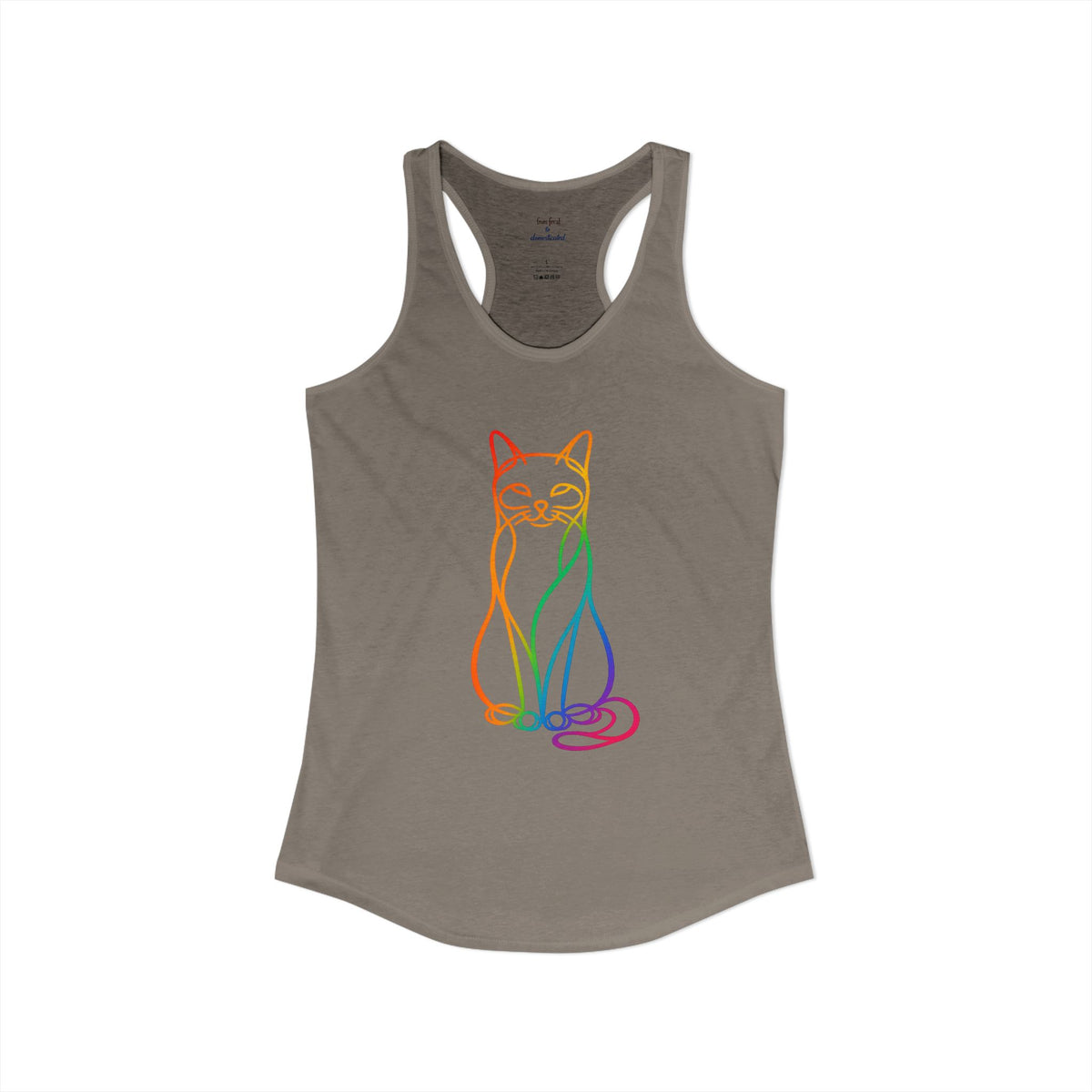 Rainbow Cat Racerback Tank
