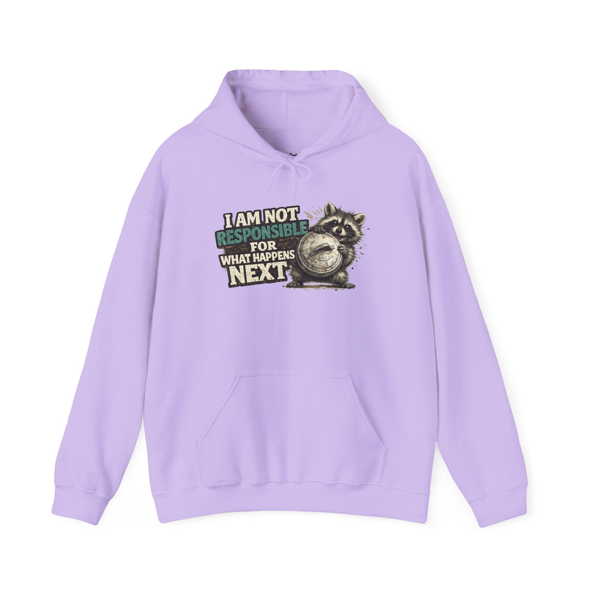 Not Responsible Raccoon Hooded Sweatshirt