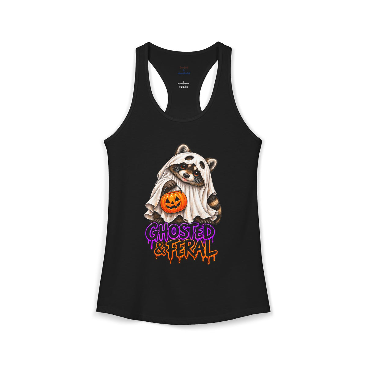 Ghosted Raccoon Racerback Tank
