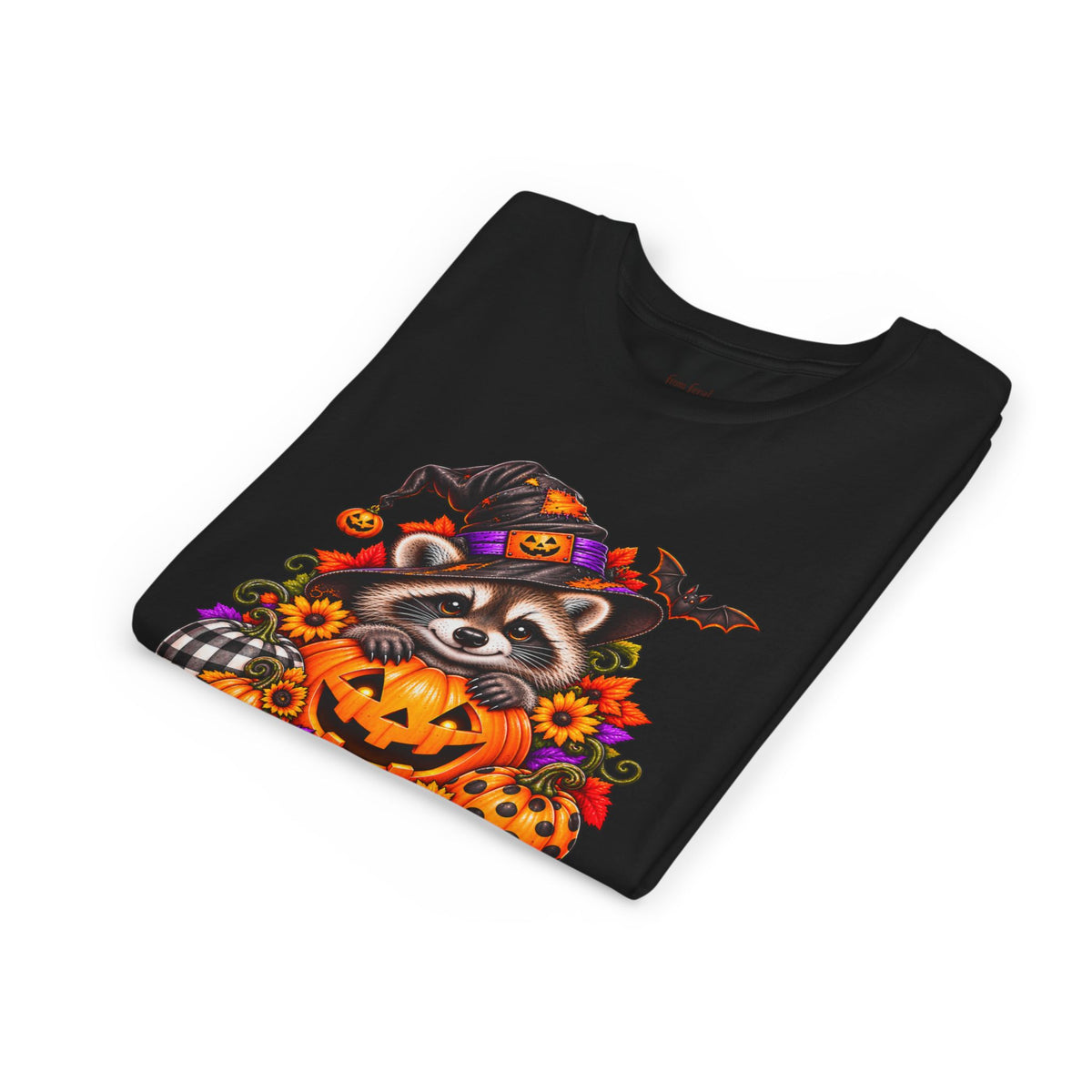 Halloween Youth Tee — Raccoon Kids Tshirt