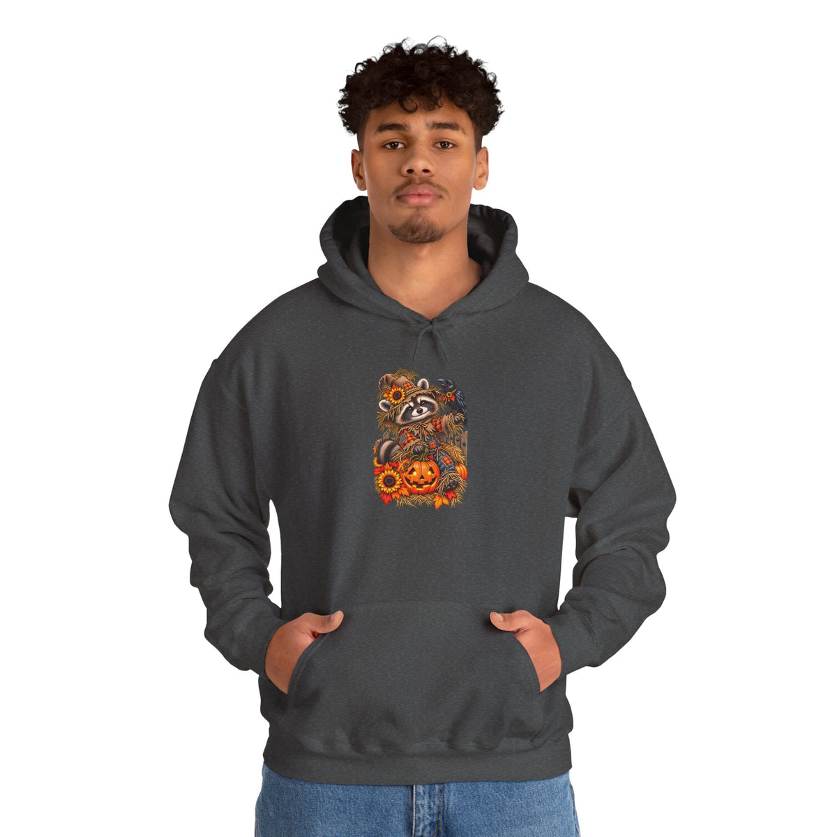 Scarecrow Raccoon Hooded Sweatshirt