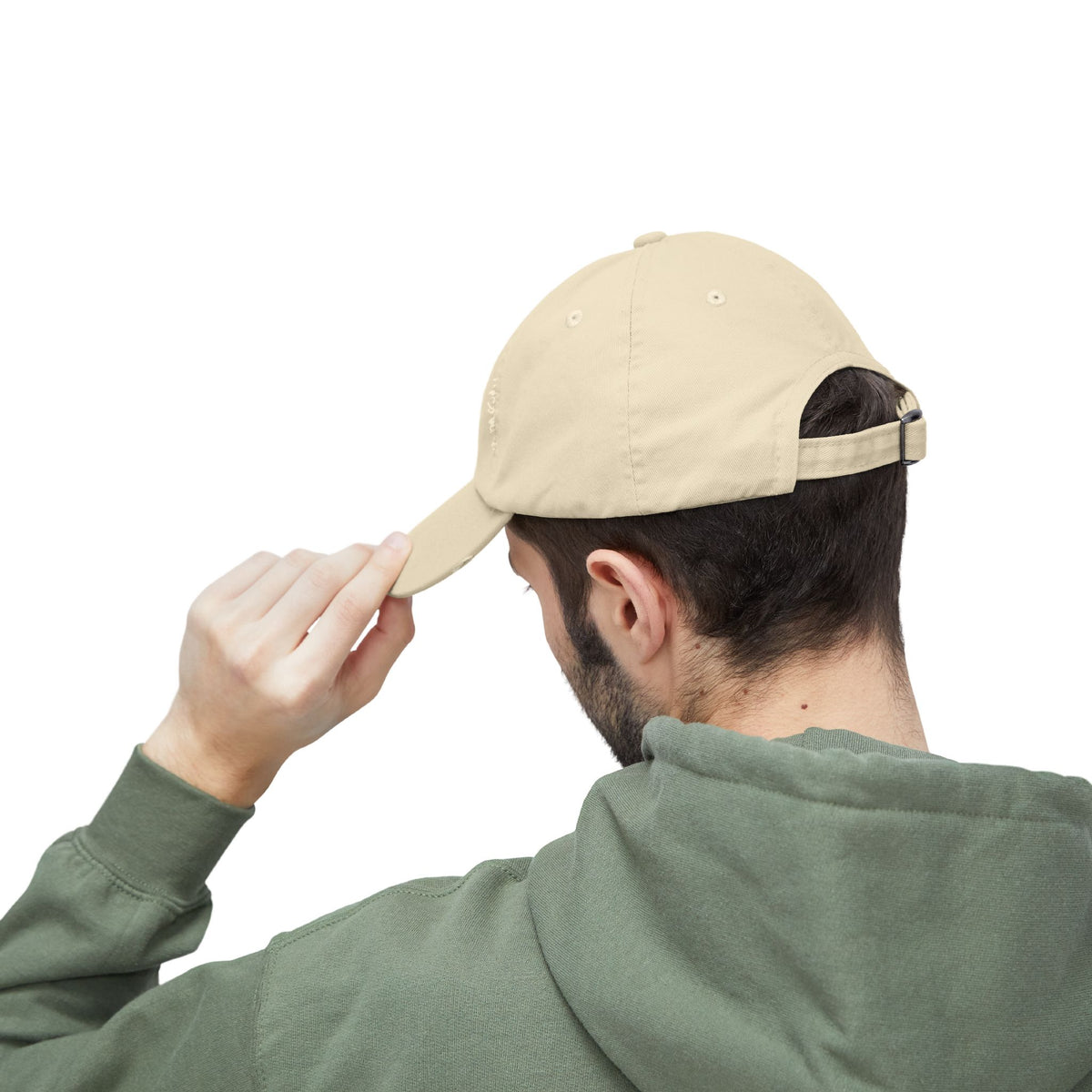 Ghosted Raccoon Distressed Baseball Hat