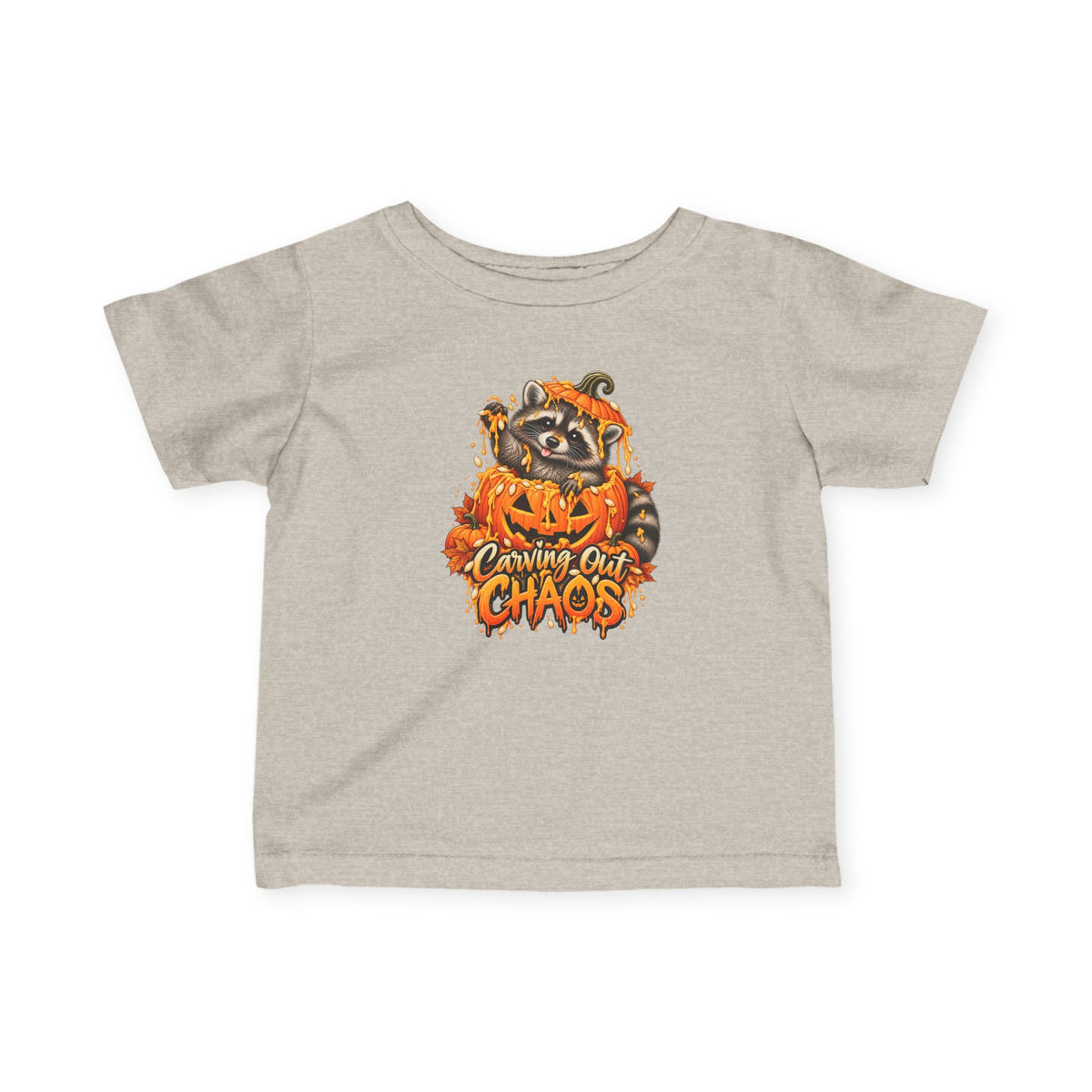 Carving Out Chaos Raccoon Infant Tee