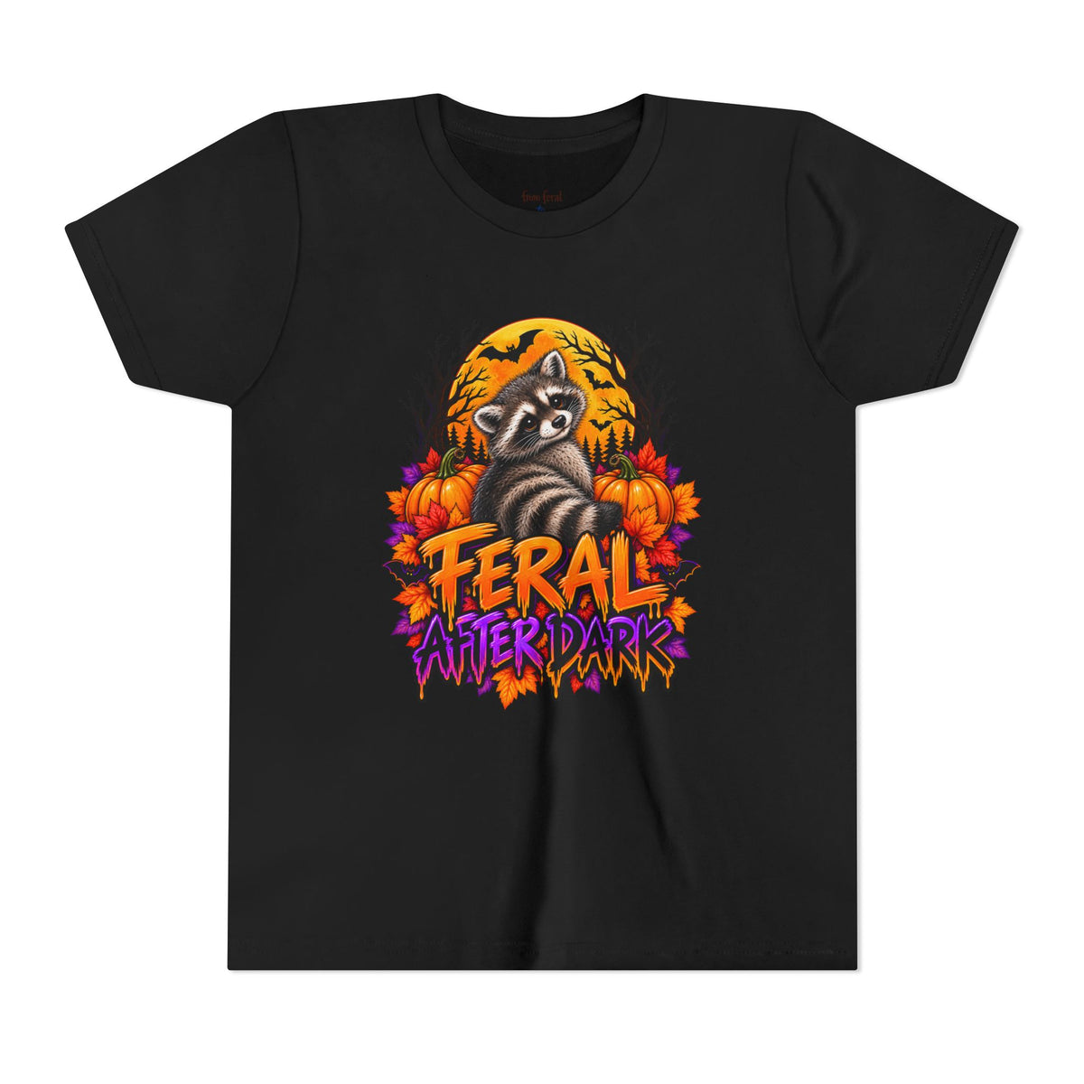 After Dark Coon Youth Tee — Raccoon Kids Tshirt