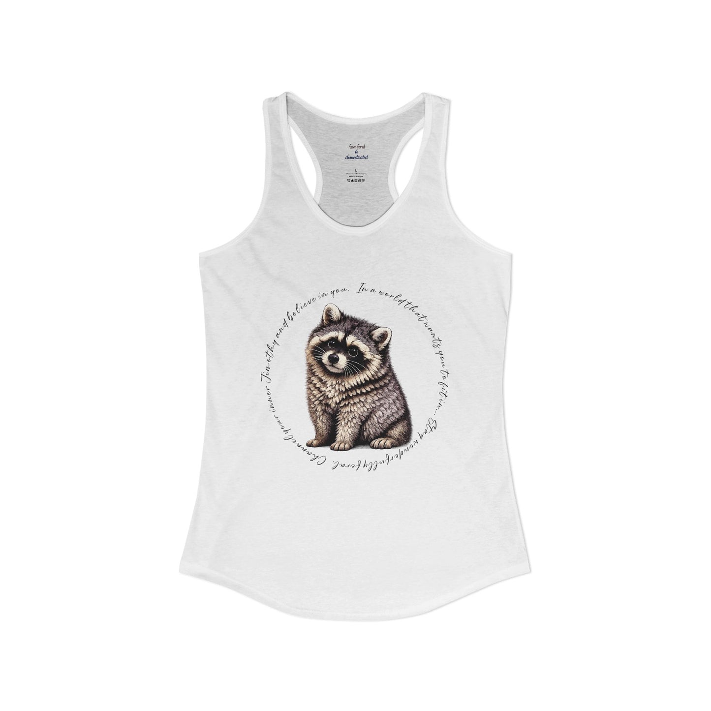 Jimothy Raccoon Racerback Tank