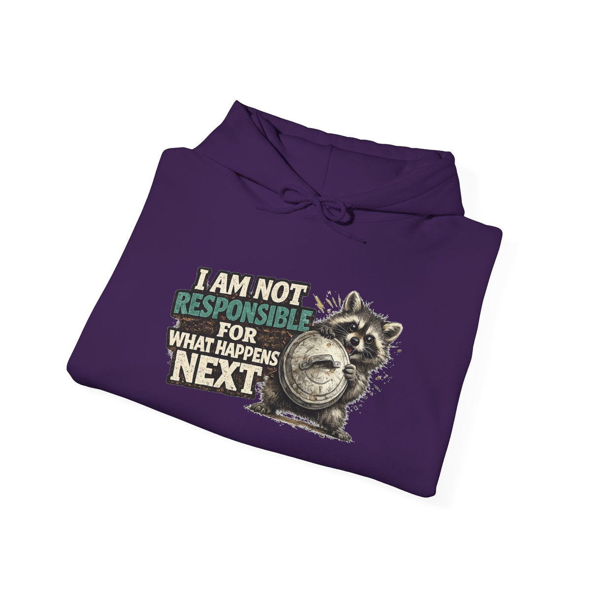 Not Responsible Raccoon Hooded Sweatshirt