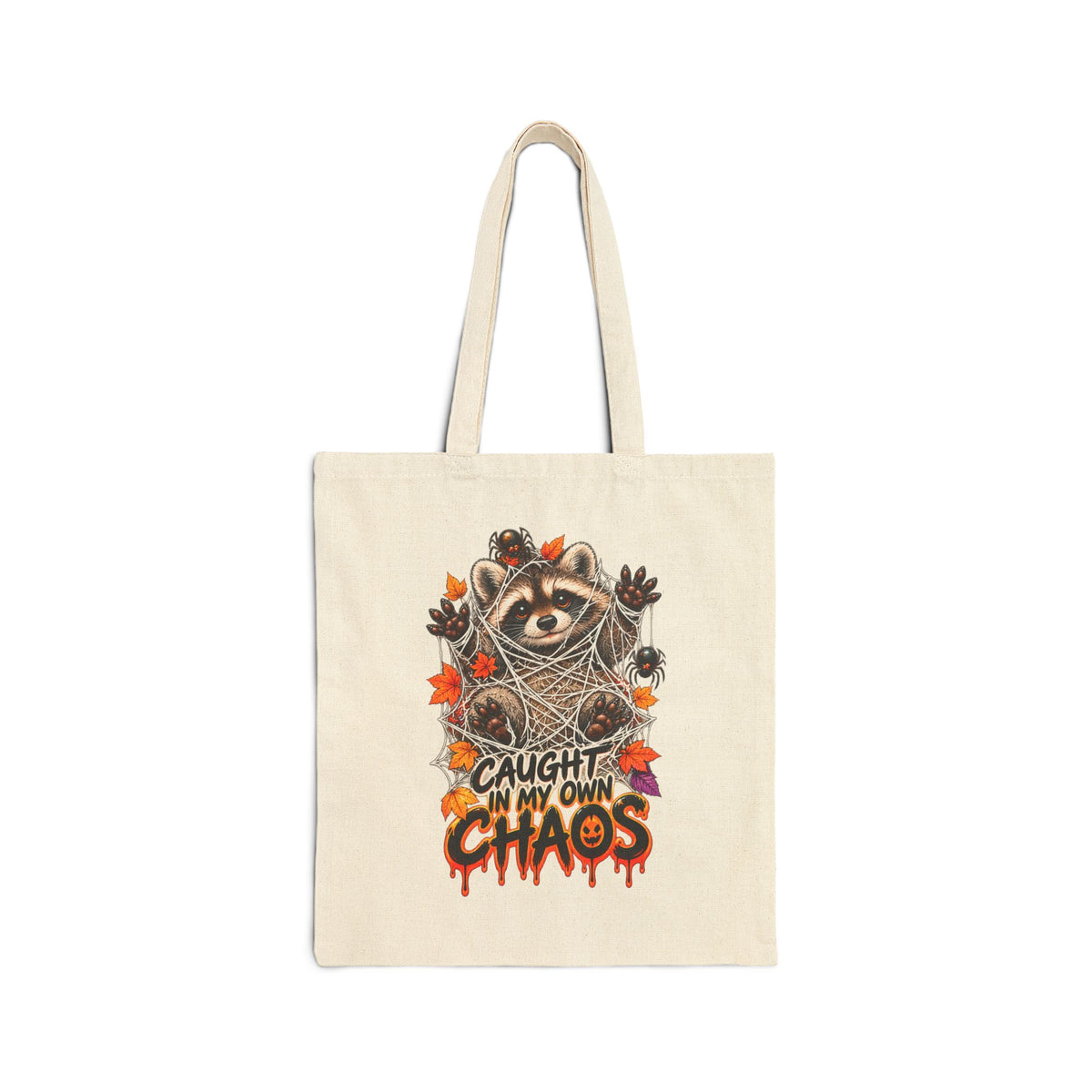 Caught Raccoon Tote Bag