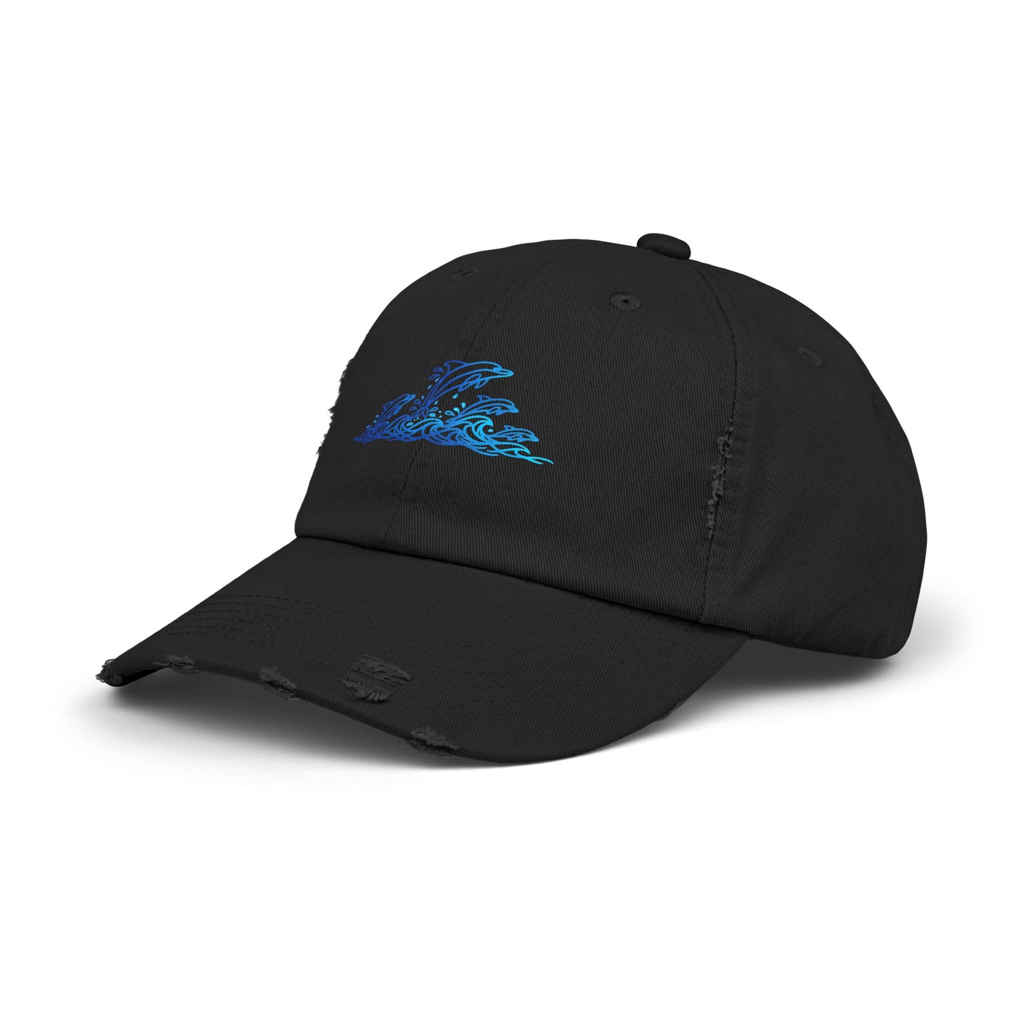 Splashing Dolphin Pod | Distressed Cap