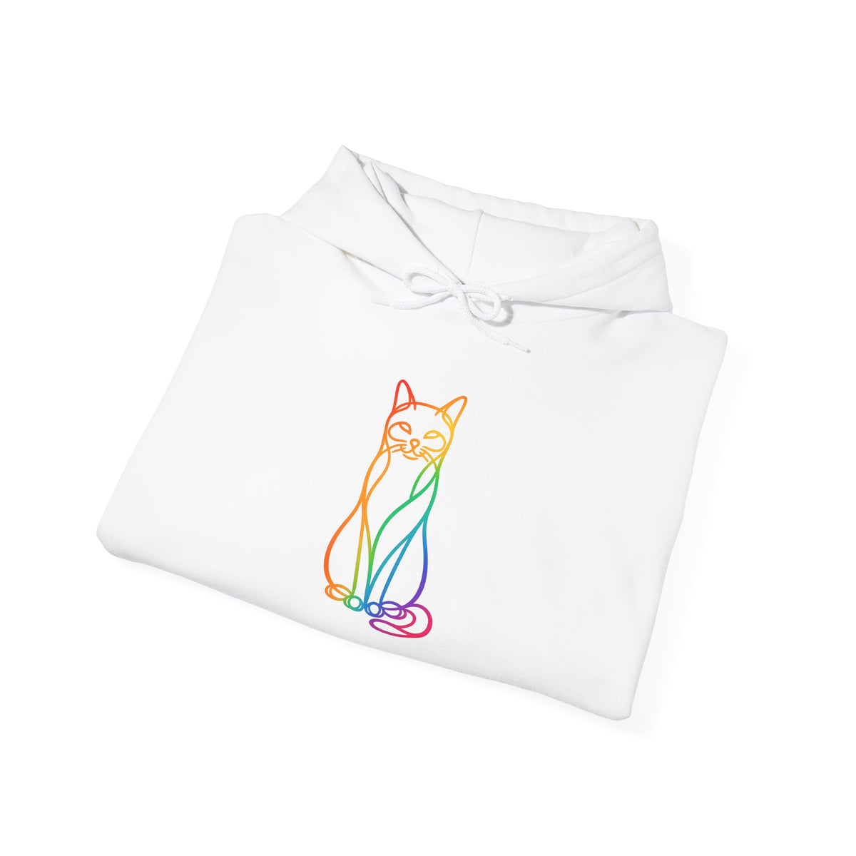 Rainbow Cat Hooded Sweatshirt