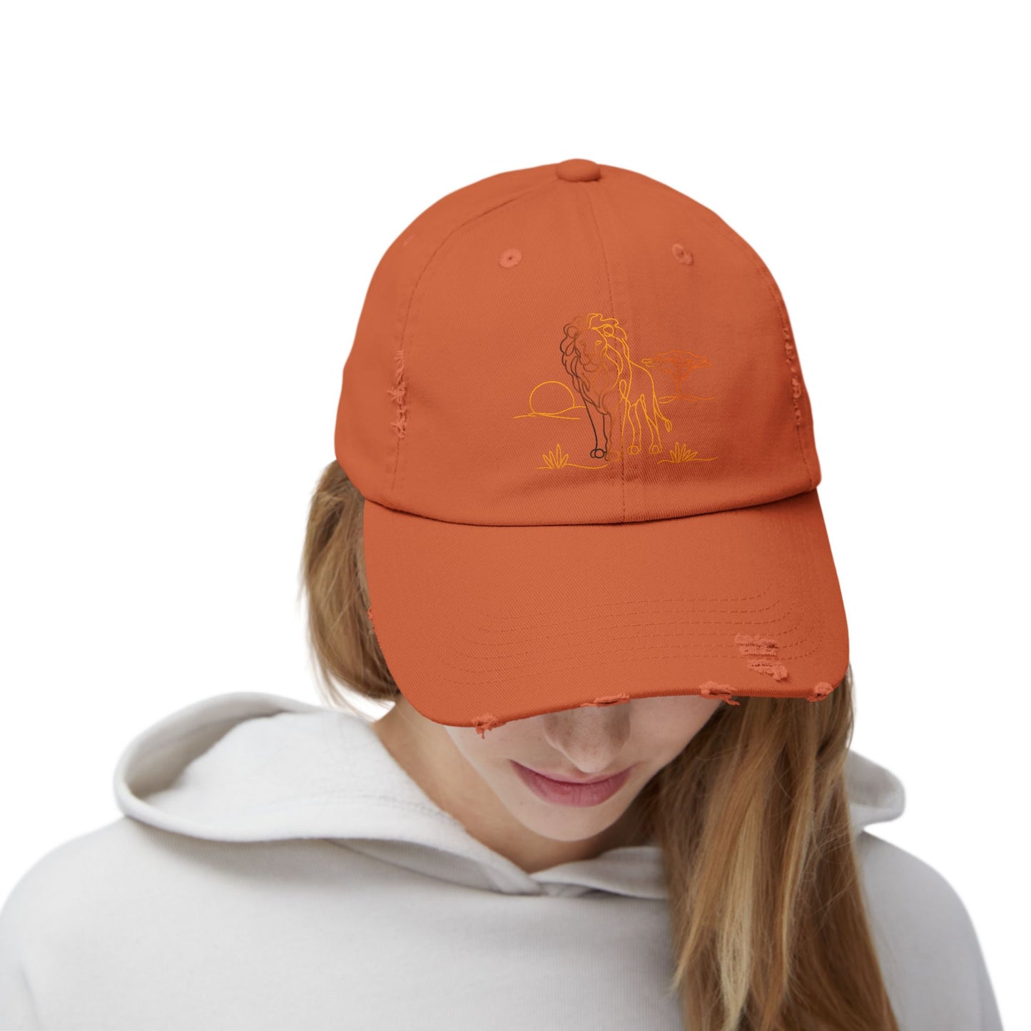 Safari Lion | Distressed Cap