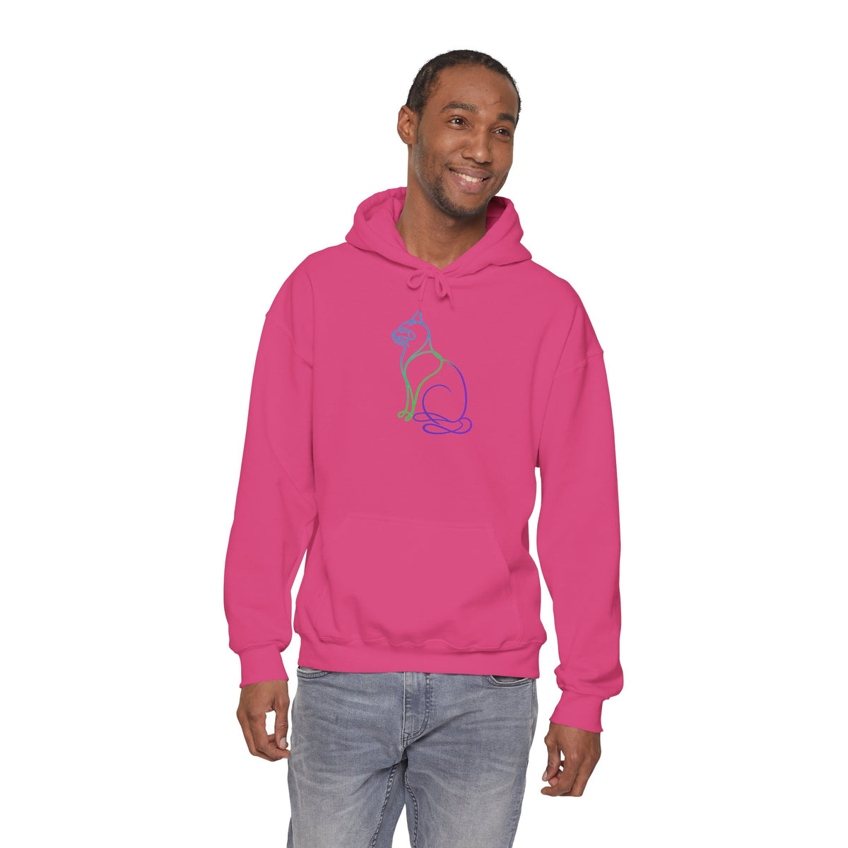 Northern Lights Cat Hooded Sweatshirt