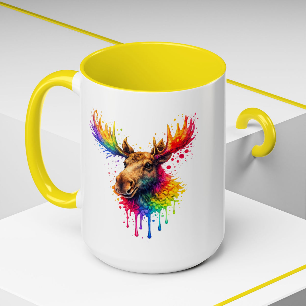 Watercolor Moose Coffee Mug  (11/15oz)
