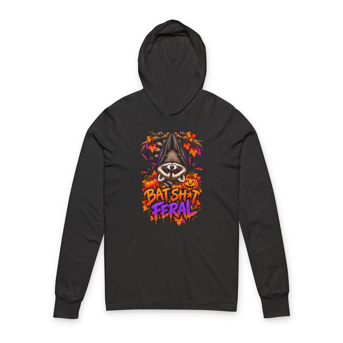 Batty Raccoon Hooded Long Sleeve Tee