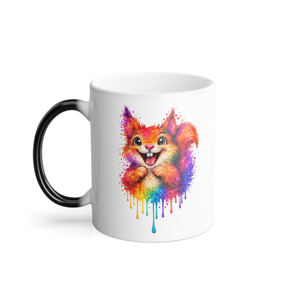 Watercolor Squirrel Color-Changing Mug  11 oz