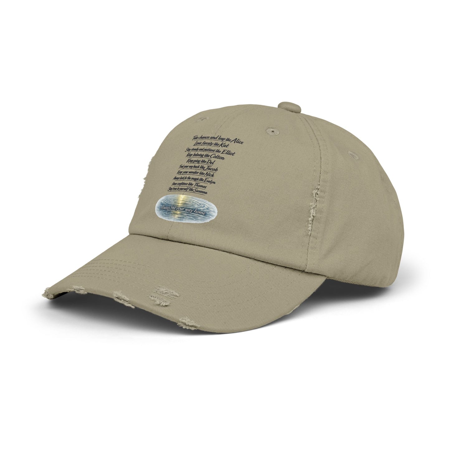 "Find Your Way" Distressed Cap