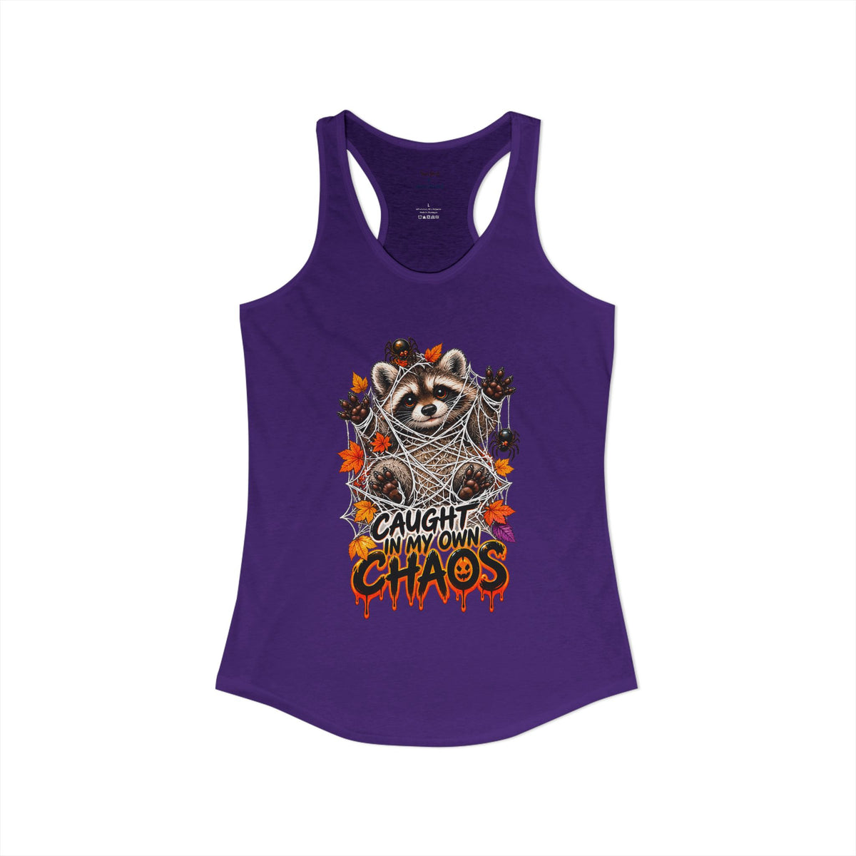 Caught Raccoon Racerback Tank