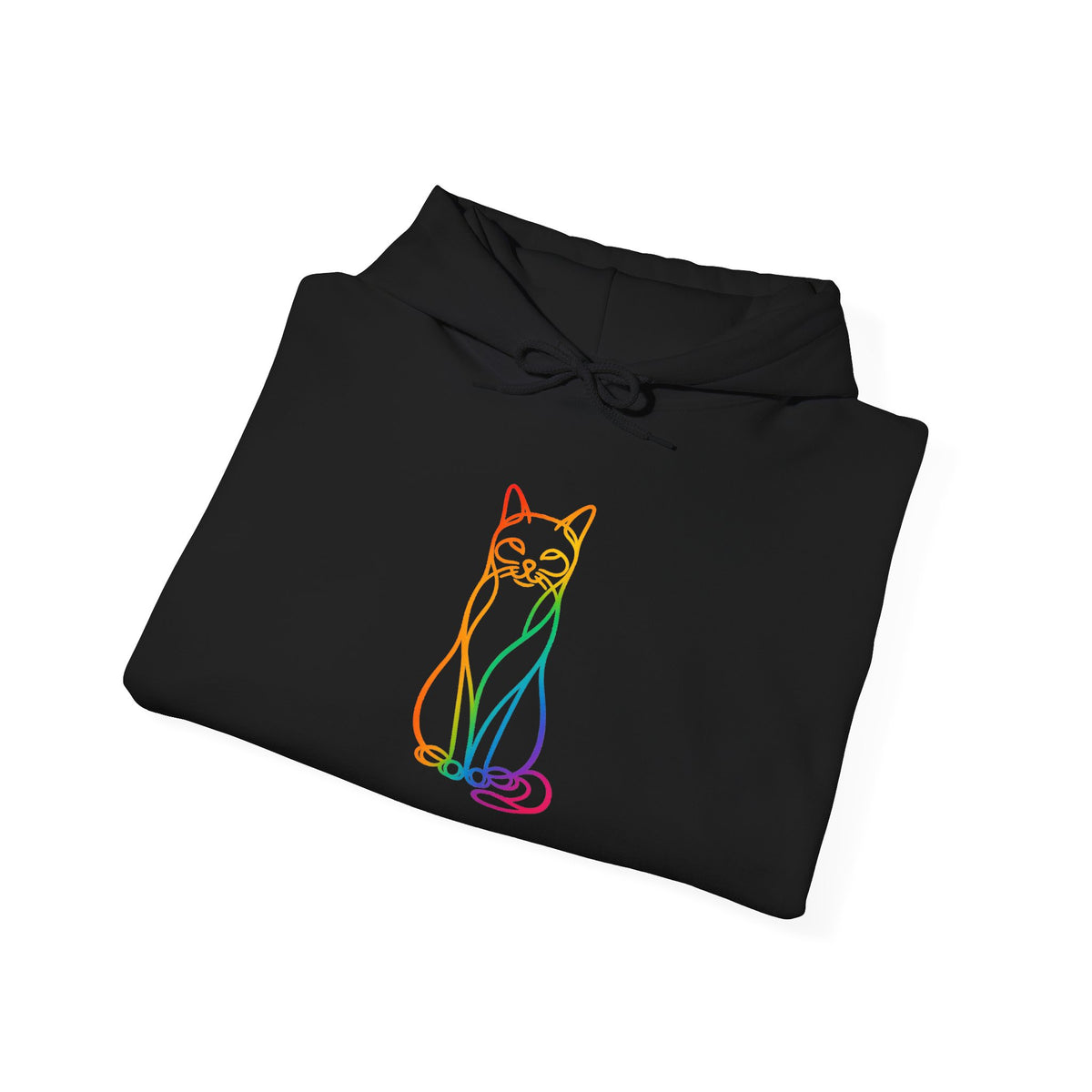 Rainbow Cat Hooded Sweatshirt