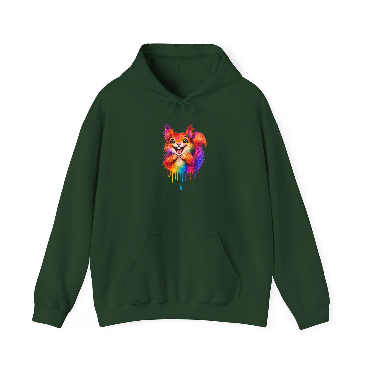 Watercolor Squirrel Hooded Sweatshirt