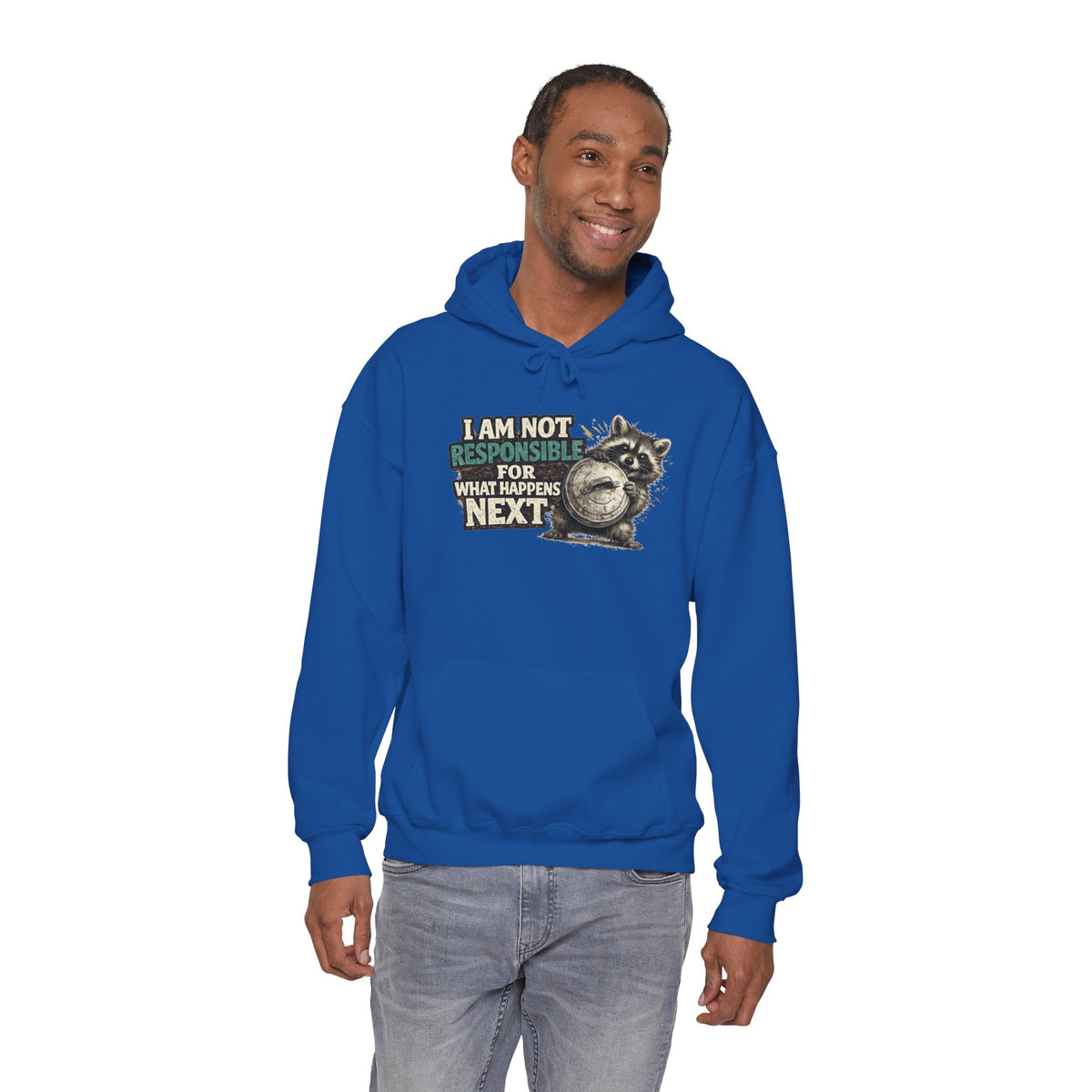 Not Responsible Raccoon Hooded Sweatshirt