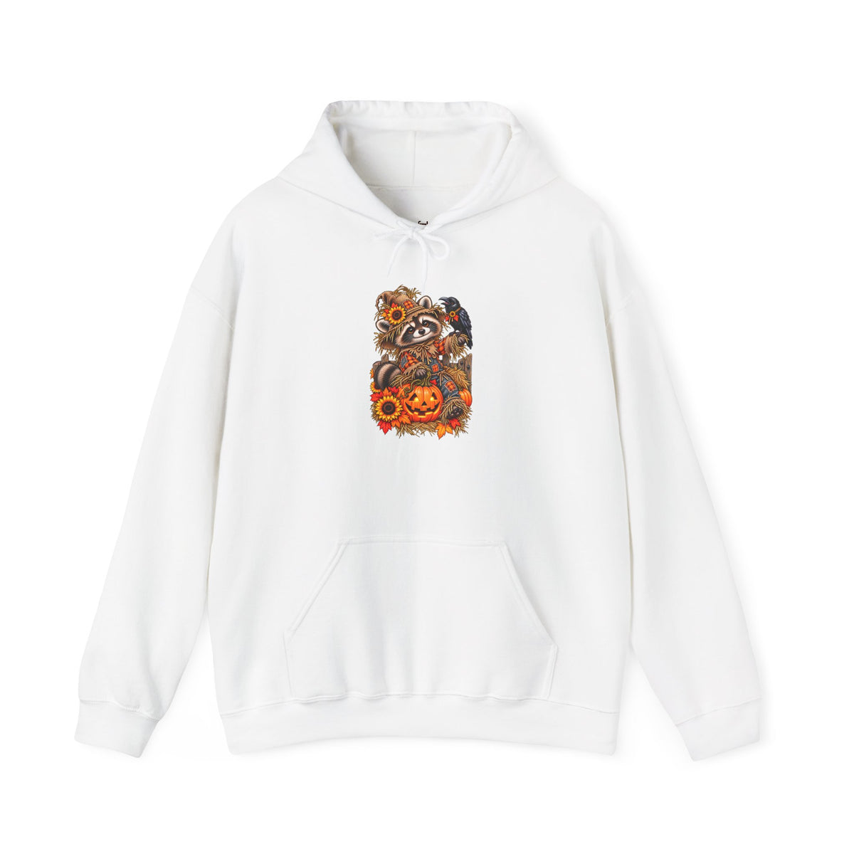 Scarecrow Raccoon Hooded Sweatshirt