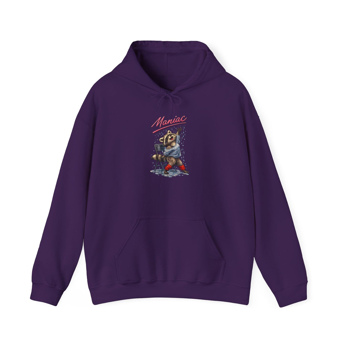 Dancing Raccoon "Maniac" Hooded Sweatshirt